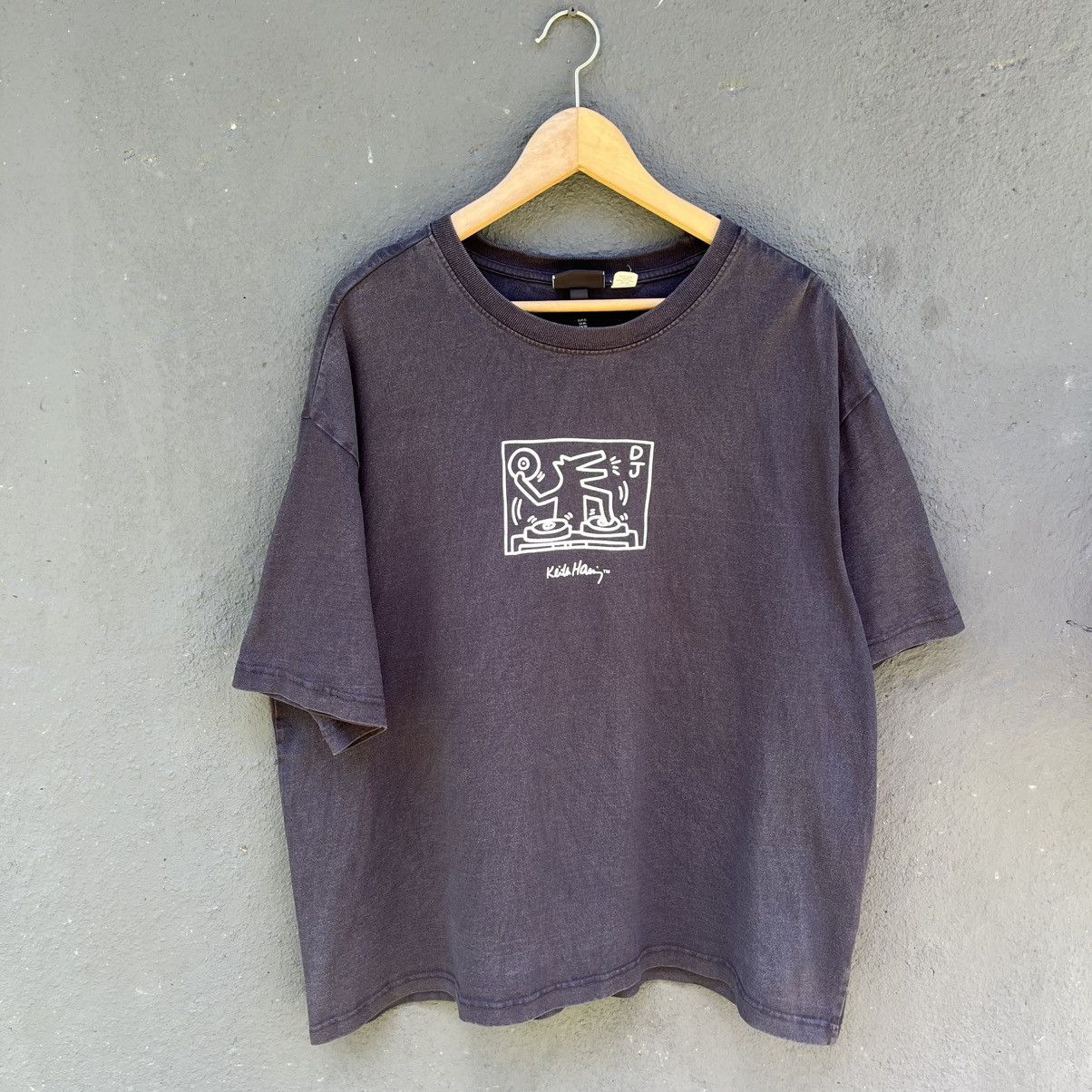 Keith Haring Thrashed Faded Keith Haring ERD Grunge Tee Size US XL / EU 56 / 4 - 3 Thumbnail
