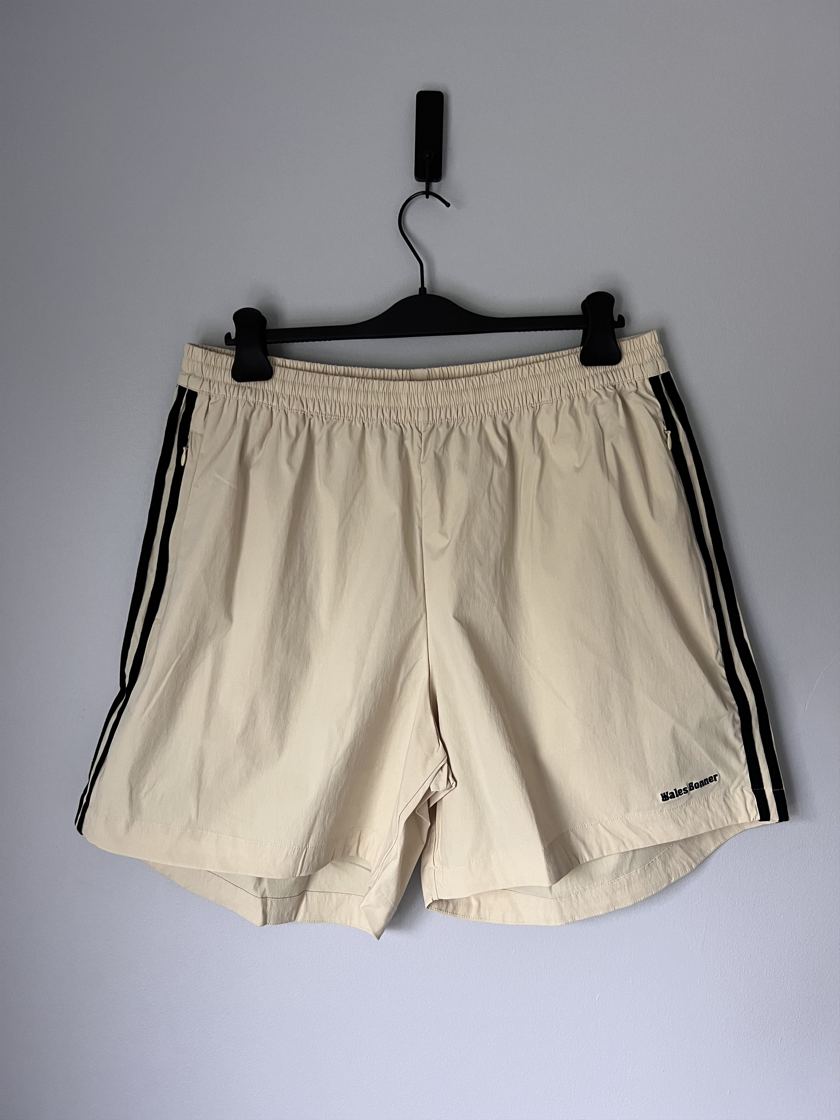 image of Adidas Football Shell Shorts in Beige, Men's (Size 36)