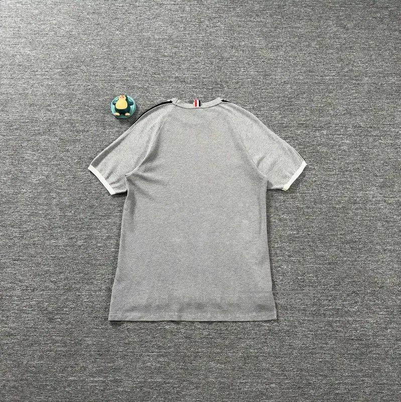 Thom Browne Thom Browne Gray Cotton Men's T-Shirt . Size US XL / EU 56 / 4 - 2 Thumbnail