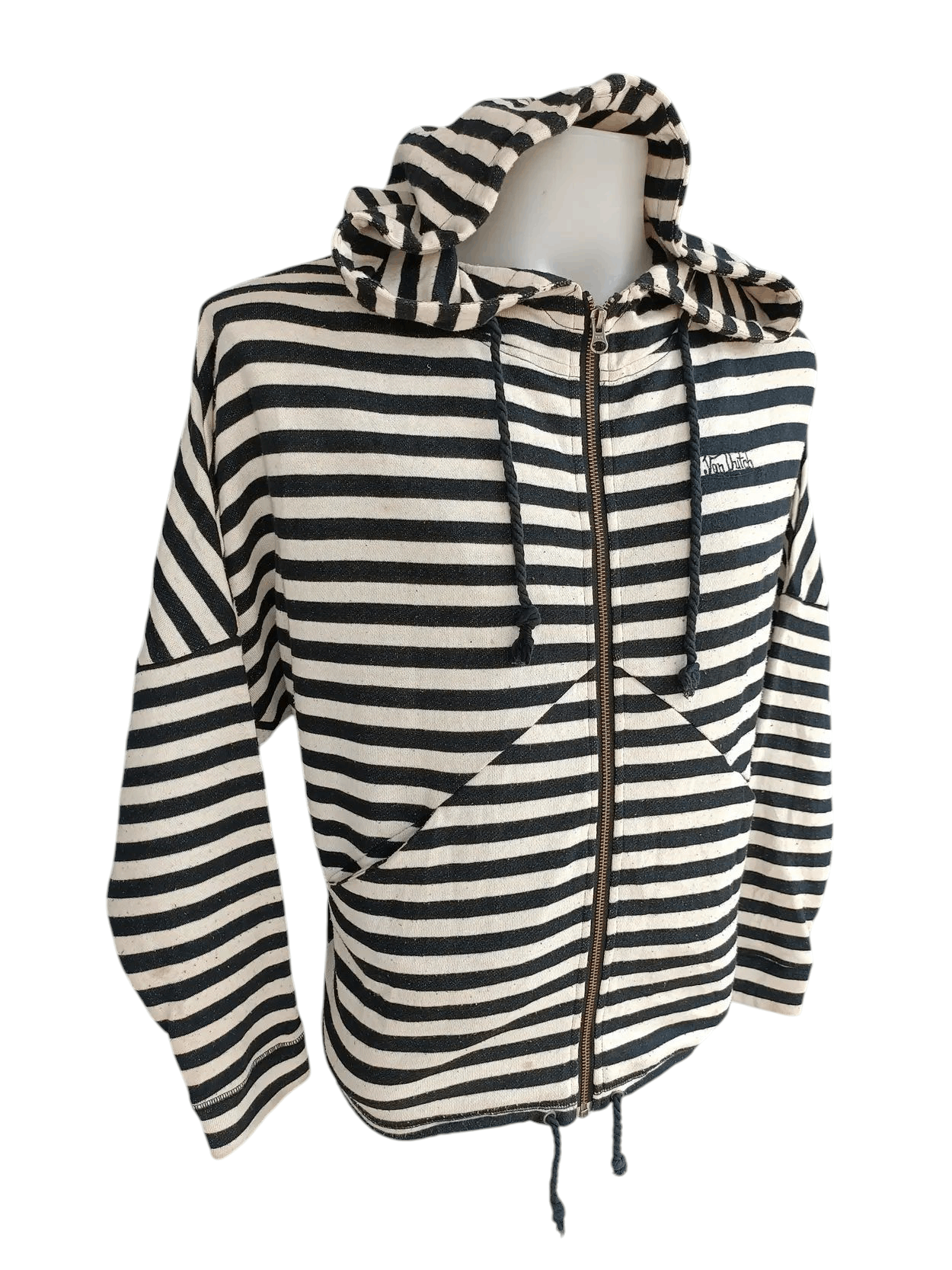 Von Dutch DOPE💥Von Dutch Black White Full Zipped Hoodie Jacket SW007 Size US M / EU 48-50 / 2 - 2 Thumbnail