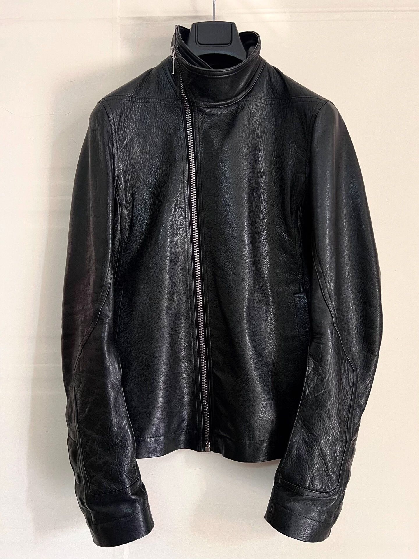 Rick Owens Geoneck Leather Jacket | Grailed
