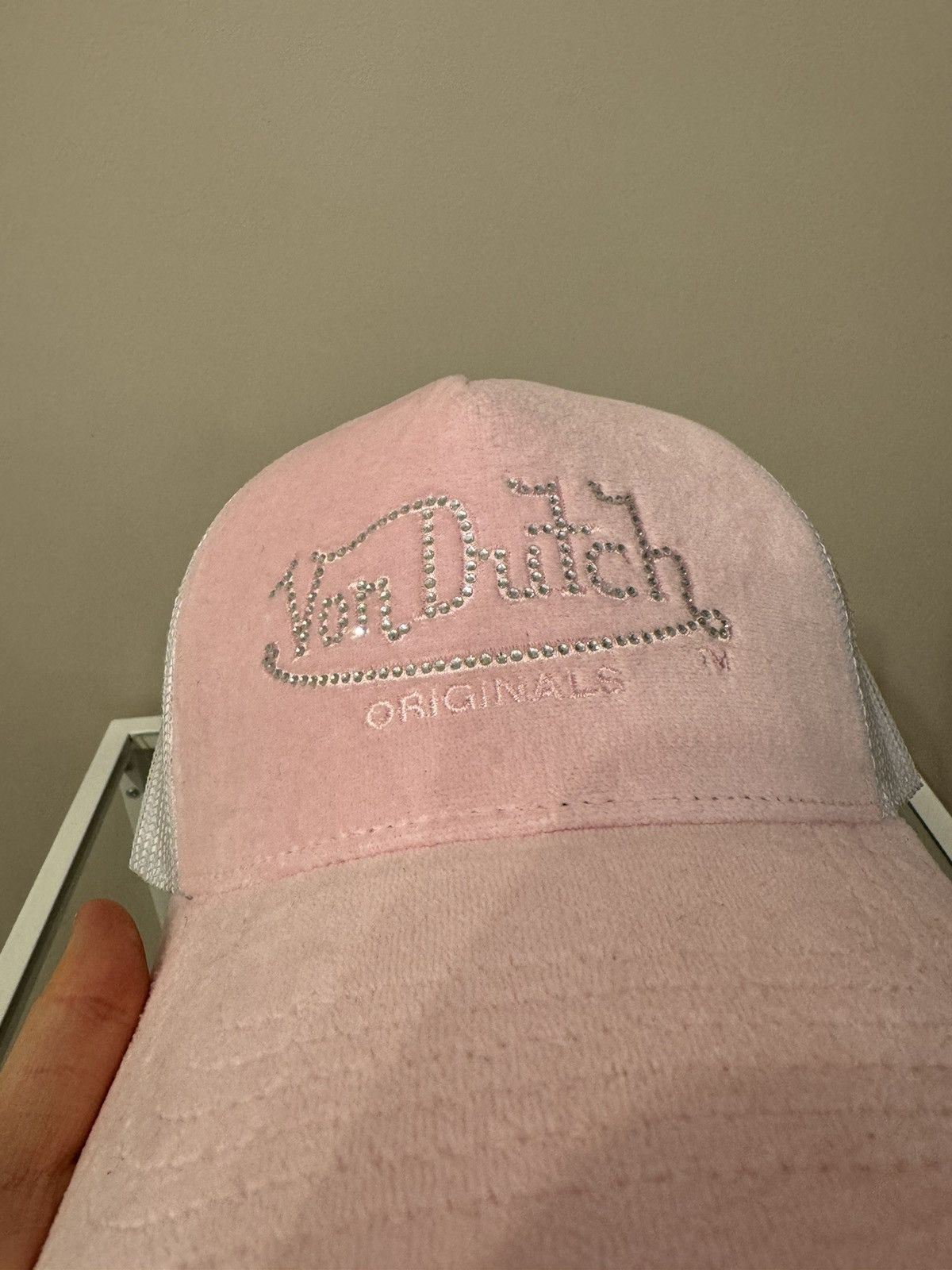 Vintage Von Dutch pink with rhinestones y2k logo new cap vintage Size ONE SIZE - 4 Thumbnail