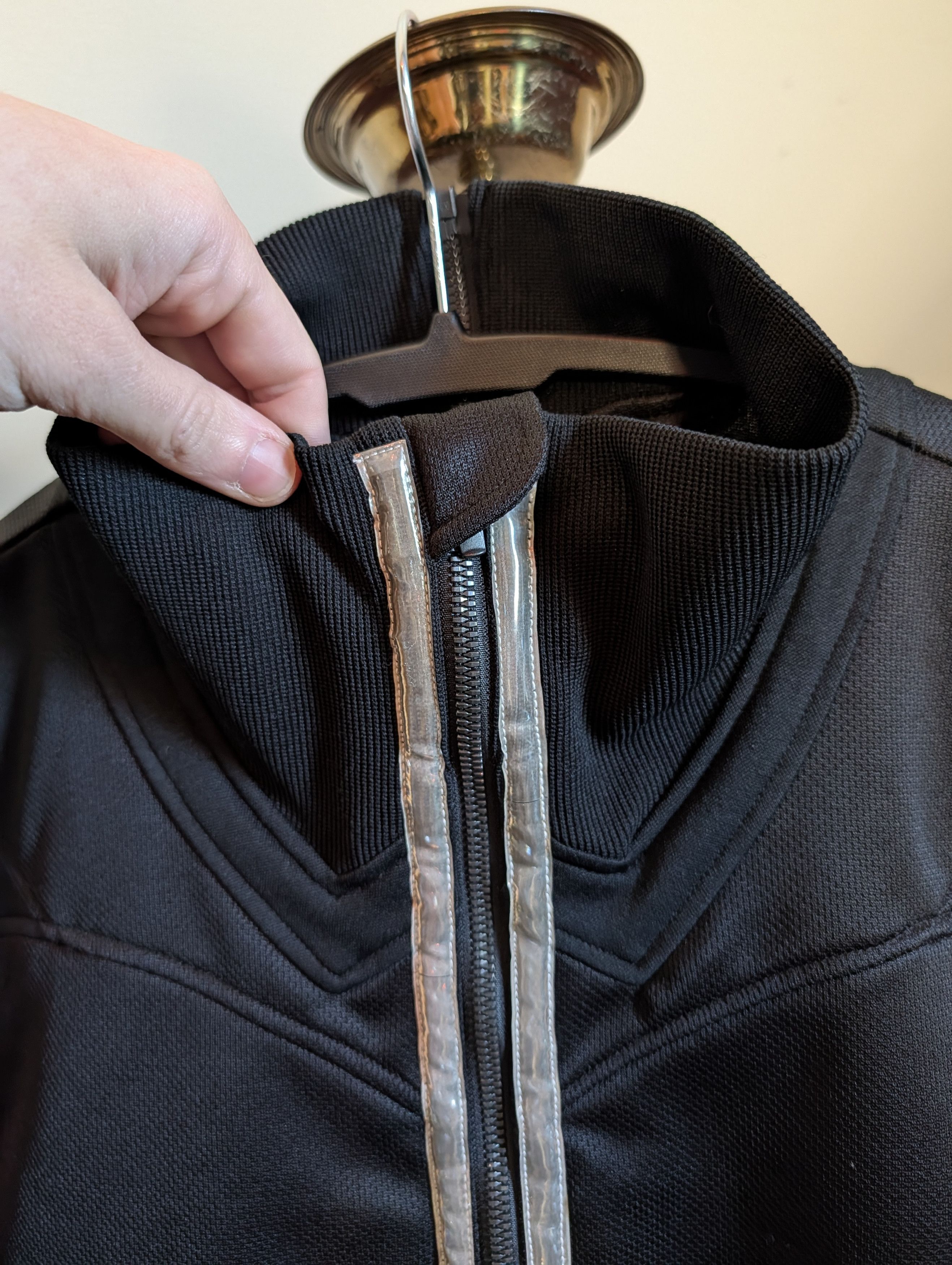 Beauty Beast Vtg Y2K cyberpunk paneled zip-up jacket black/purple Size US L / EU 52-54 / 3 - 3 Thumbnail