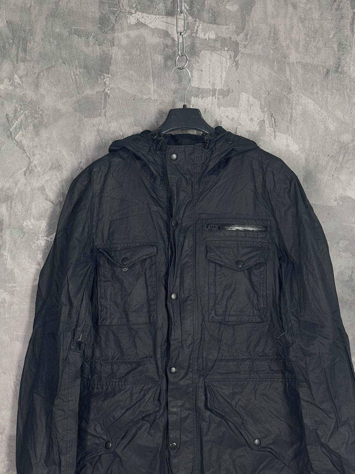 Allsaints × Japanese Brand Allsaints Black Windproof Y2K Archival 90s Vintage Jacket Size US S / EU 44-46 / 1 - 2 Thumbnail