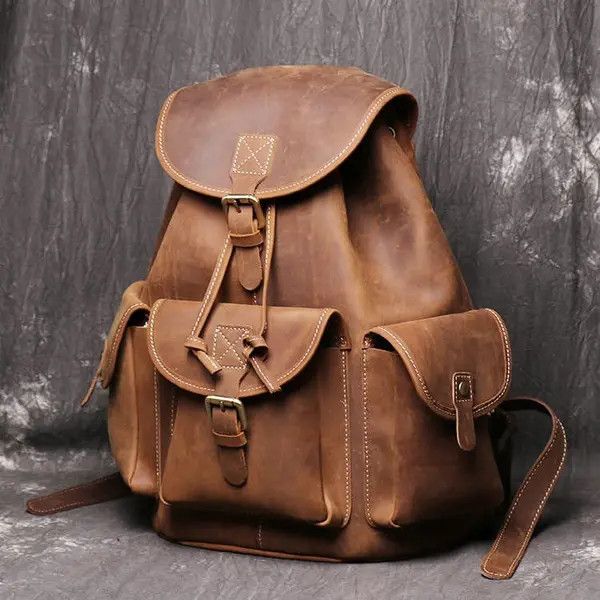 Genuine Leather × Japanese Brand Vintage Leather Backpack for Women Size ONE SIZE - 3 Thumbnail