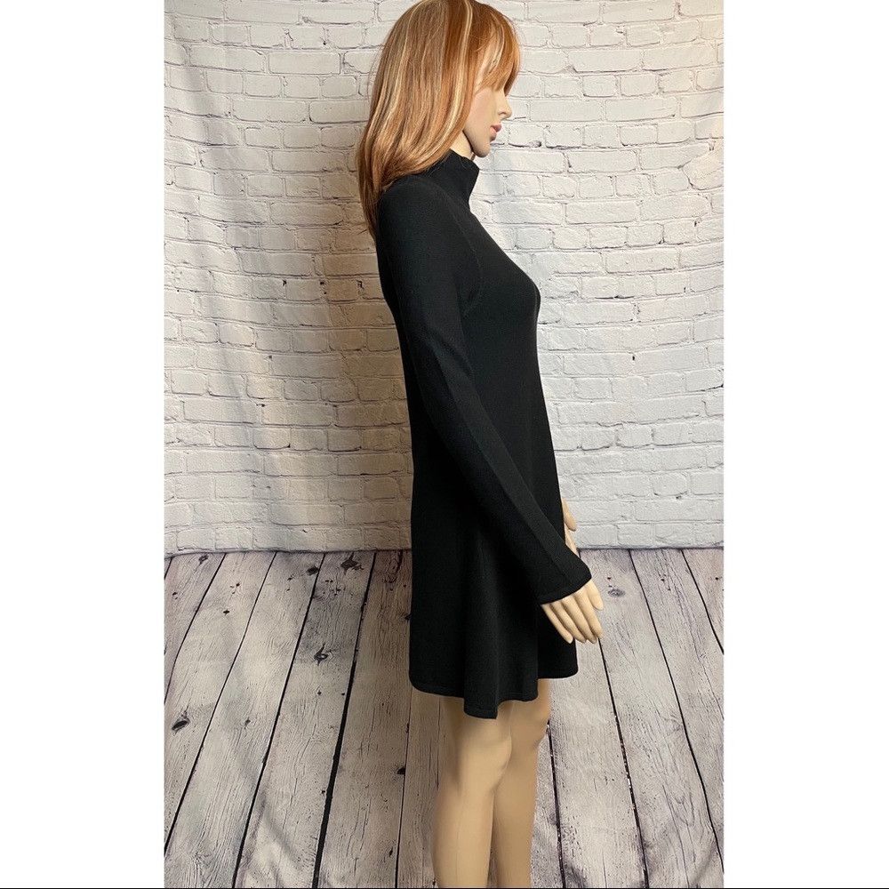 Other New Olivaceous Knit Black Mock Neck Mini Dress Size M Size M / US 6-8 / IT 42-44 - 3 Thumbnail