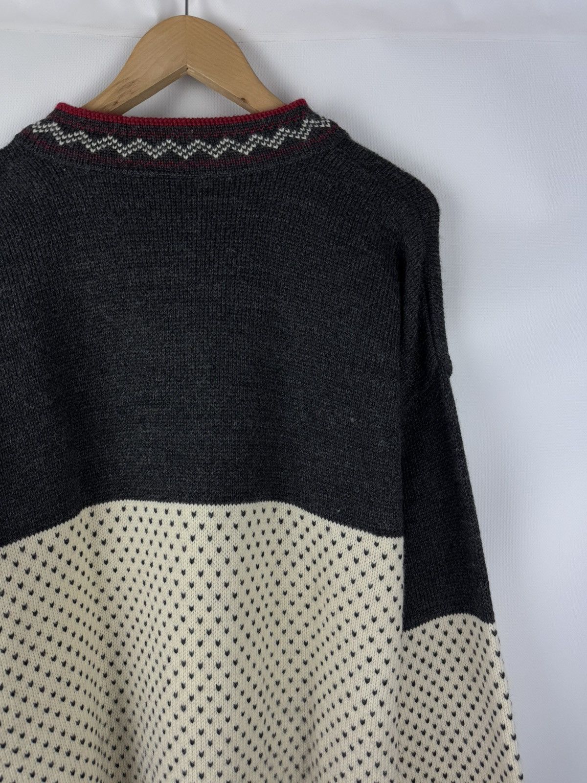 Norwool Norwool Men’s Vintage Knitted Wool Nordic Sweater Pullover Size US L / EU 52-54 / 3 - 17 Thumbnail