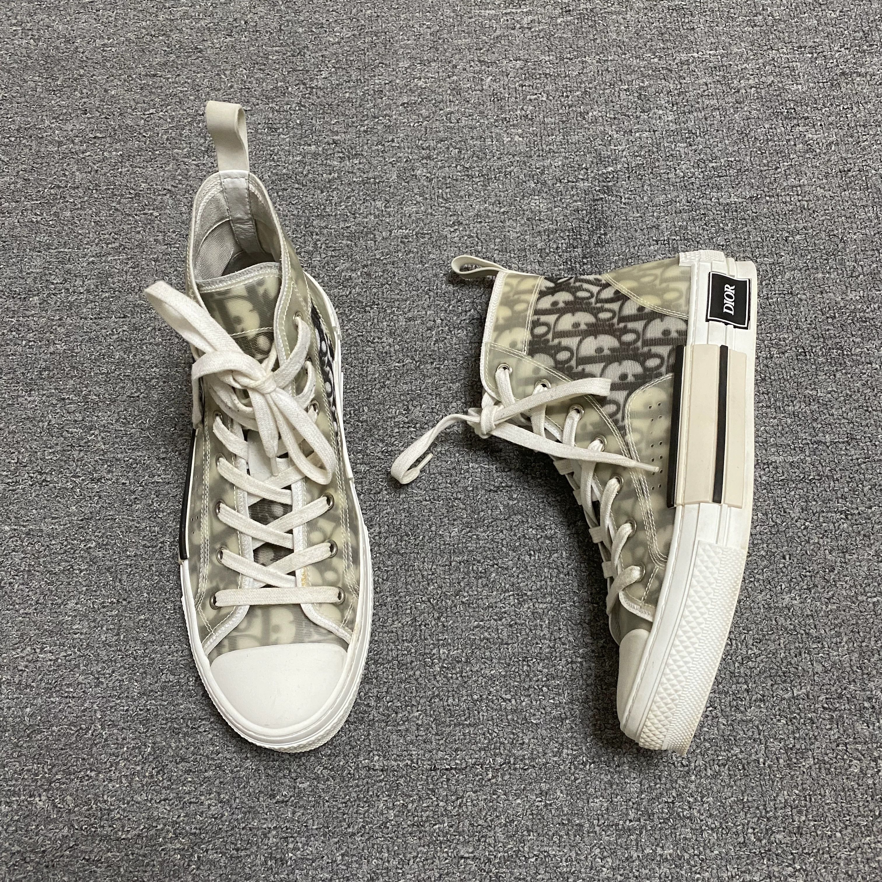 Dior × Hedi Slimane Dior Homme 05SS White Hi-top Sneakers | Grailed