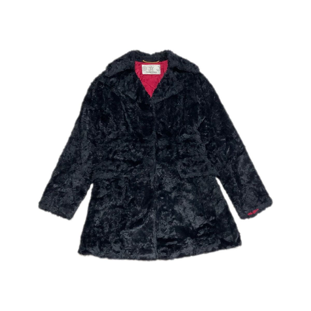 Issey Miyake 🔥Archived Vintage Tsumori Chisato Black Fur Belt Coat Size M / US 6-8 / IT 42-44 - 3 Thumbnail