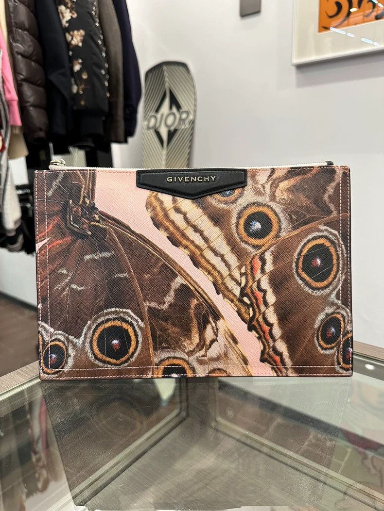 Givenchy Givenchy Butterfly Eye Zippered Clutch Bag, 28cm Size ONE SIZE - 1 Thumbnail
