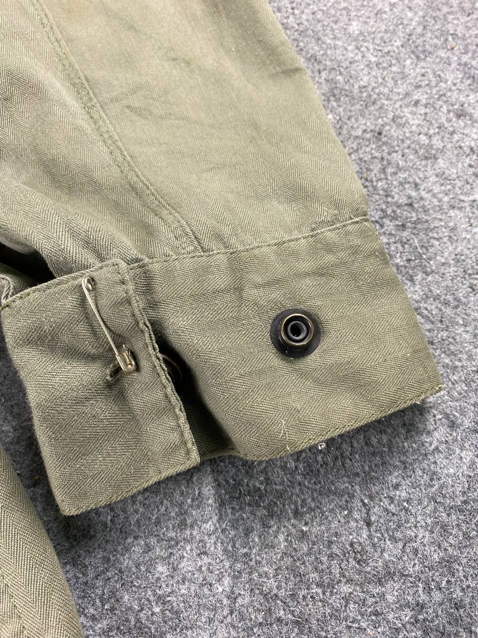 Vintage vintage military jacket herringbone design opti zipper Size US XL / EU 56 / 4 - 5 Thumbnail