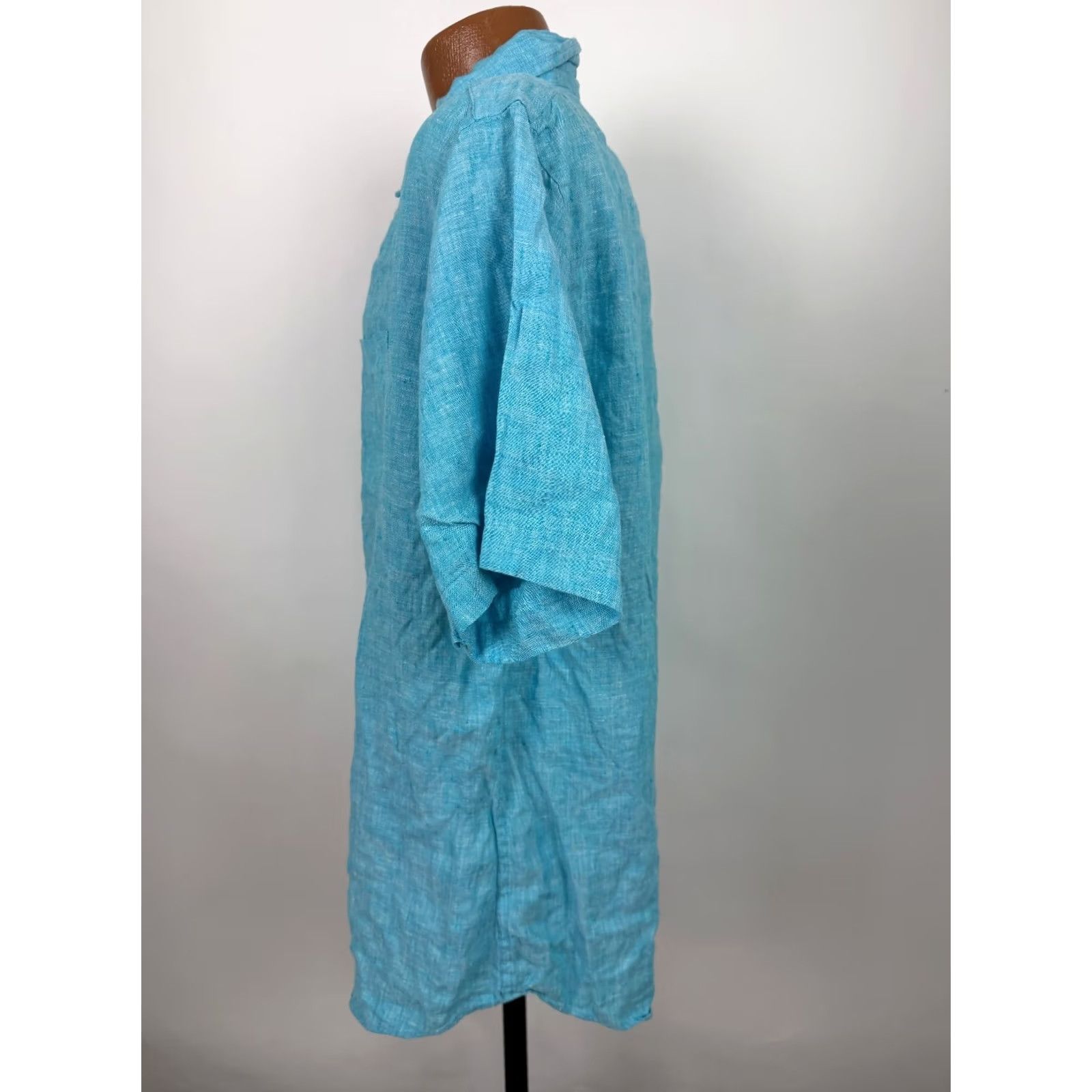 Brooks Brothers Brooks Brothers Shirt XL Slim Fit Irish Linen Button Down Travel Outdoors Blue Men Size US XL / EU 56 / 4 - 5 Thumbnail