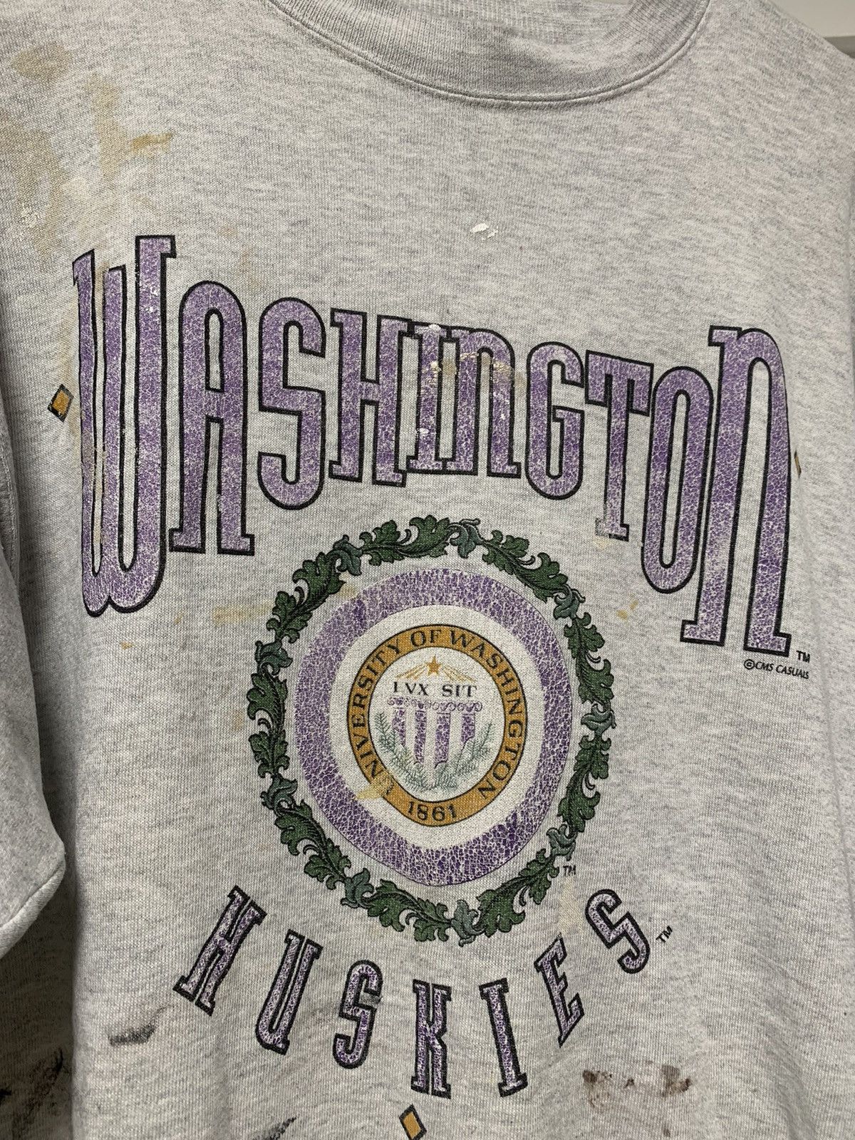 Vintage Vintage Washington Huskies Sweater Size US XL / EU 56 / 4 - 2 Thumbnail