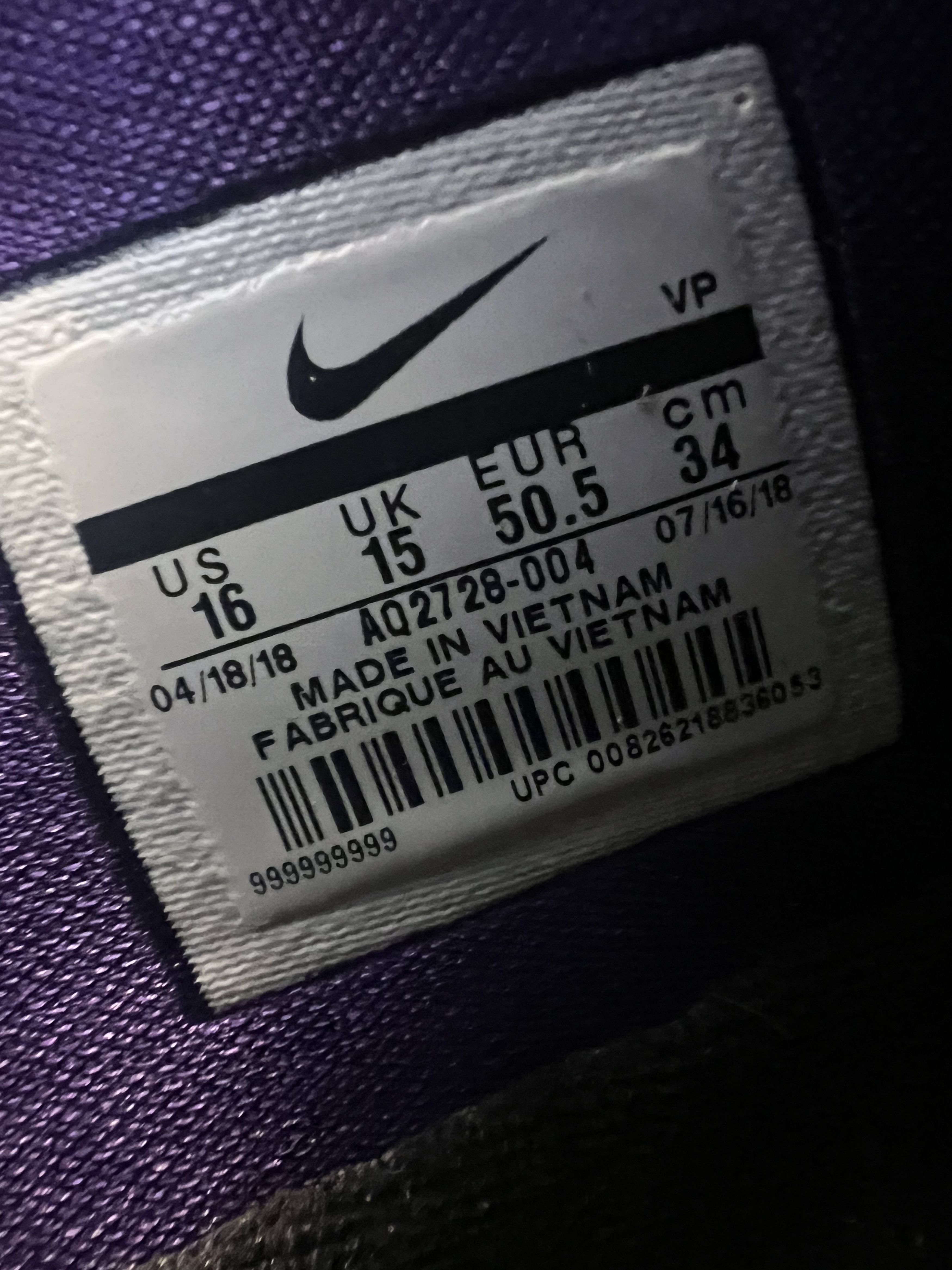 Nike Nike Kobe 1 Protro - Purple Reign Size US 15 / EU 48 - 9 Thumbnail