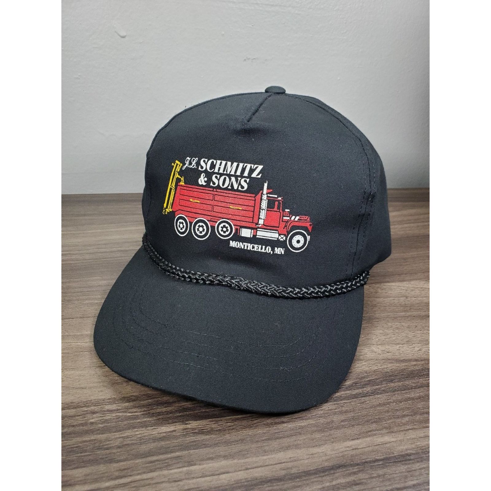 Vintage J.L. Schmitz Sons Hat Snapback Cap Dump Truck Monticello MN Size ONE SIZE - 7 Thumbnail