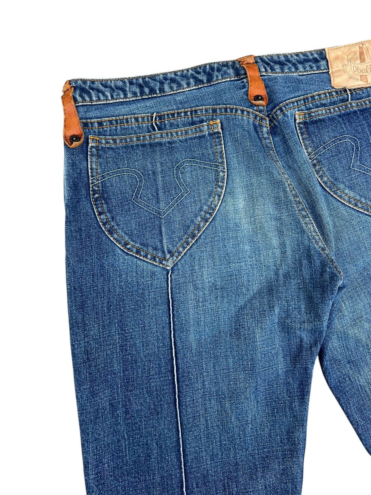 Japanese Brand Obelisk Japan Faded Denim Bootcut Jeans Size 32" / US 10 / IT 46 - 13 Thumbnail