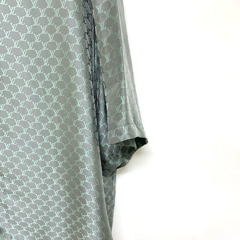 Louis Vuitton Louis Vuitton size 5l Full logo jacquard Cuban collar short Size US M / EU 48-50 / 2 - 6 Thumbnail