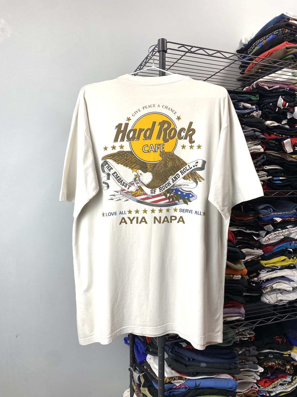 Band Tees Vintage 80-90’s Hard Rock Cafe Ayia Napa TShirt Size US L / EU 52-54 / 3 - 1 Thumbnail