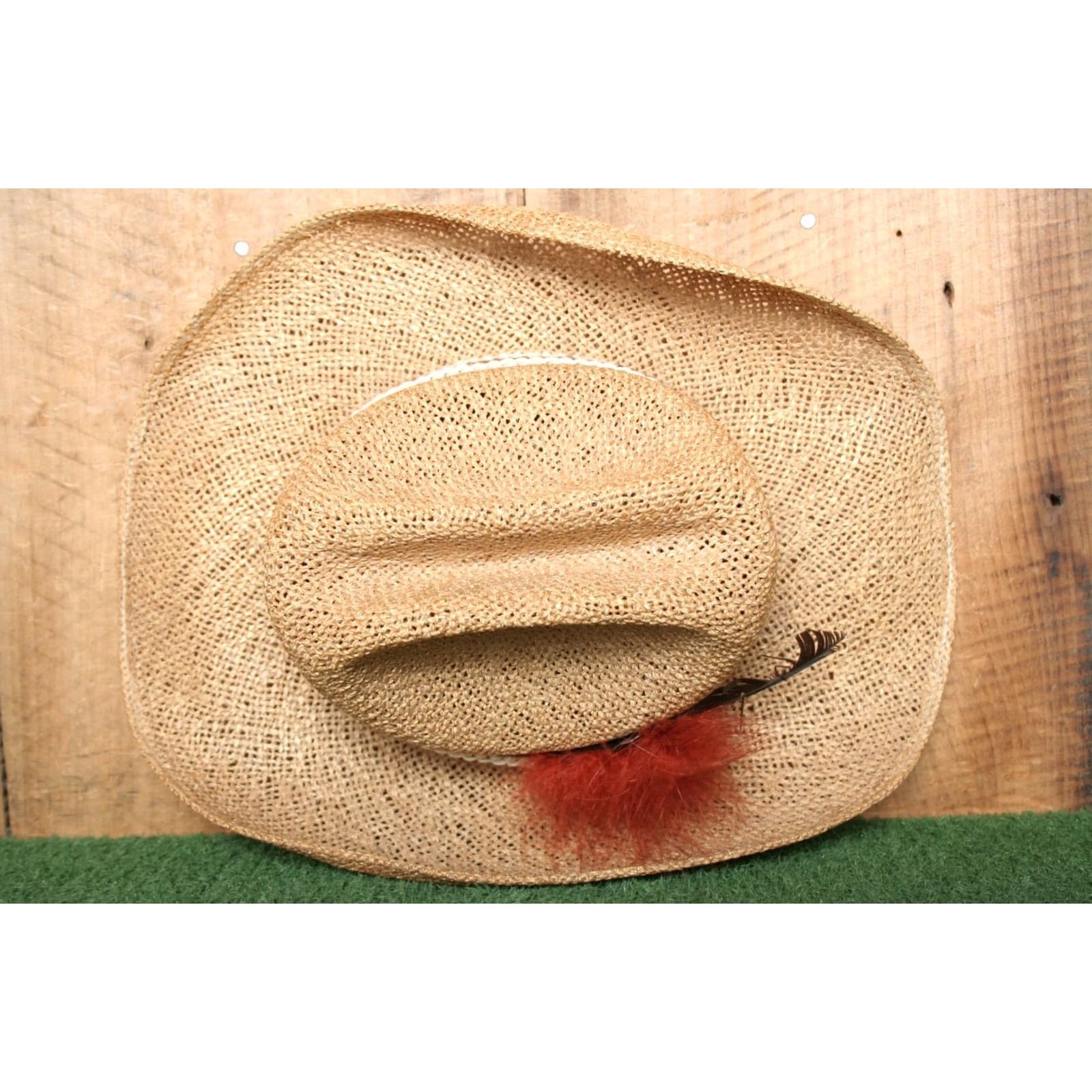 Vintage VINTAGE Resistol Stagecoach Self Conforming Straw Cowboy Hat XS Tan Men XS Cap Pit? (Note: corrected below) Size ONE SIZE - 6 Thumbnail