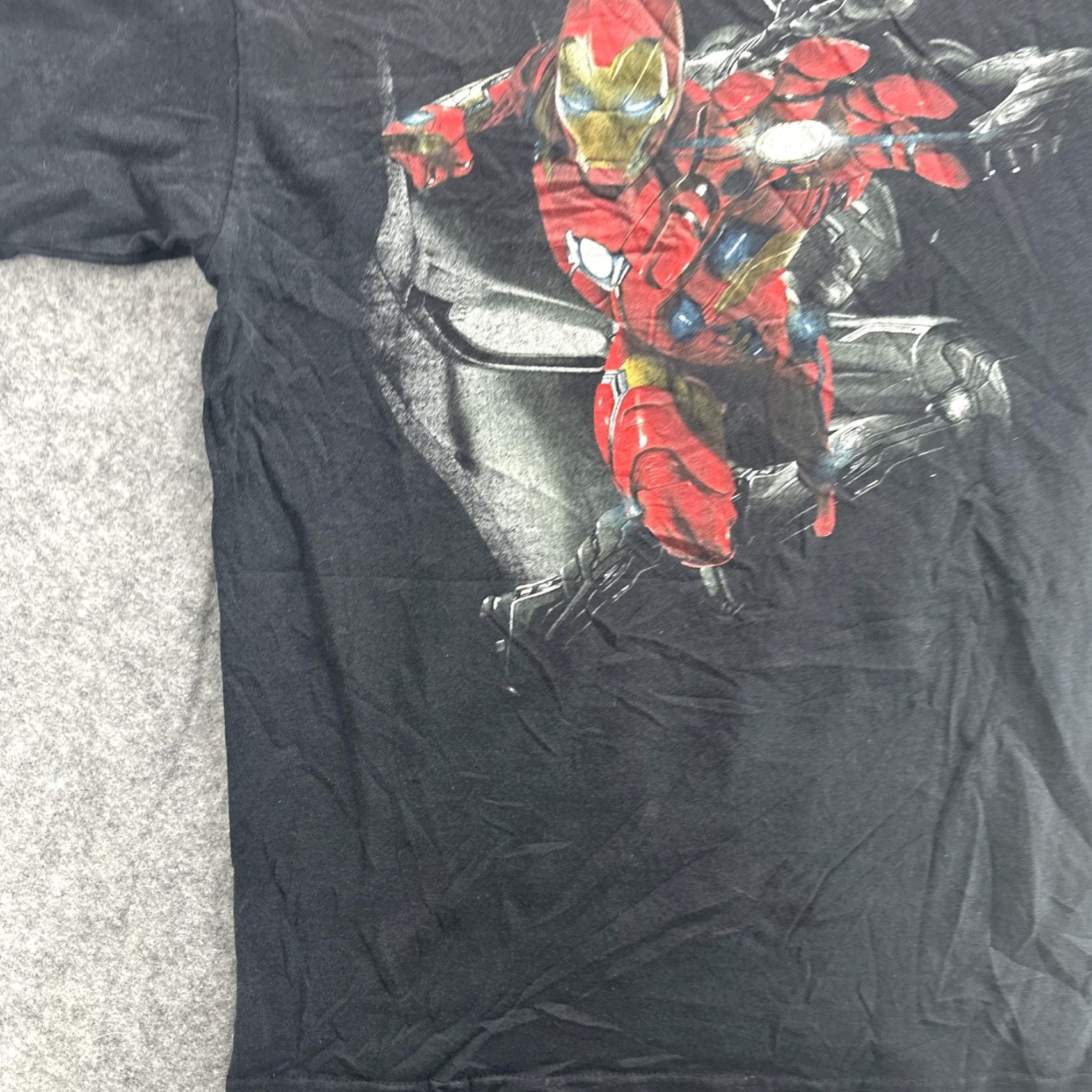 Vintage Marvel Iron Man T-Shirt Mens Large Black Avengers Superhero Movie Graphic Tee Size US L / EU 52-54 / 3 - 4 Thumbnail