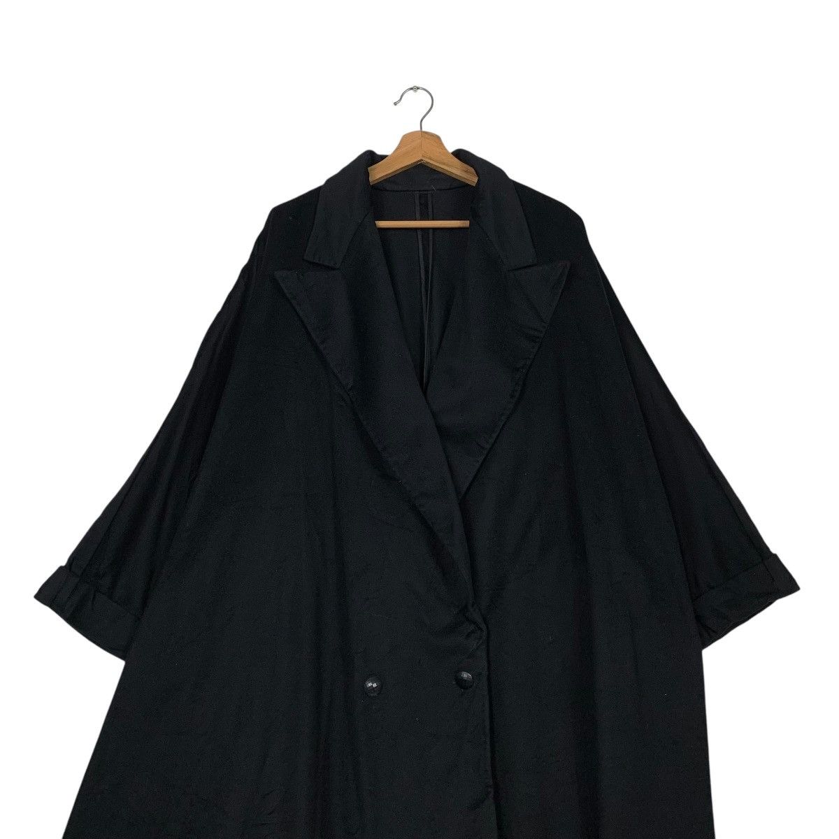 Versace Vintage Gianni Versace Batwing Wool Overcoat Size L / US 10 / IT 46 - 3 Thumbnail