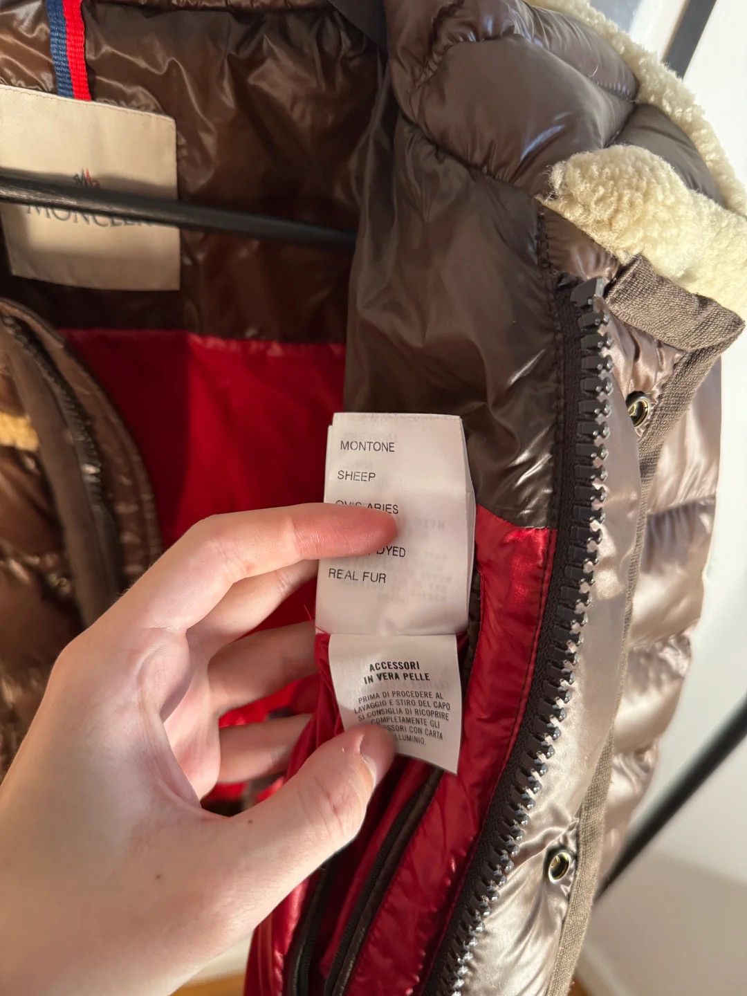 Moncler 🚭 GRAIL 🚭 CHIEF KEEF 2012 BROWN GIUBOTTO SHEARLING Size US L / EU 52-54 / 3 - 17 Thumbnail