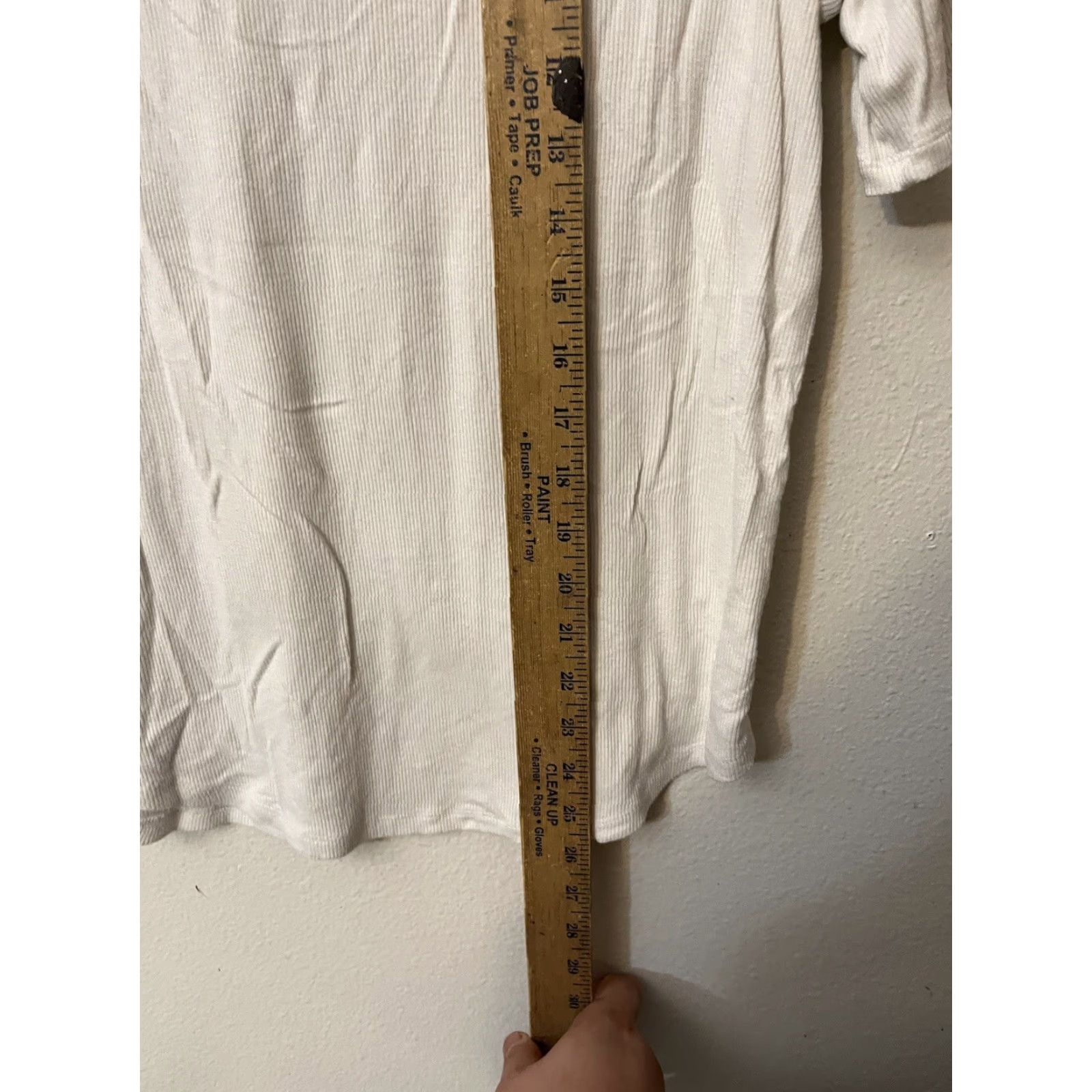 Loft VINTAGE LOFT Henley T-Shirt Woman Large White Shirt Women Large White Henley 90s Mens? Size L / US 10 / IT 46 - 4 Thumbnail