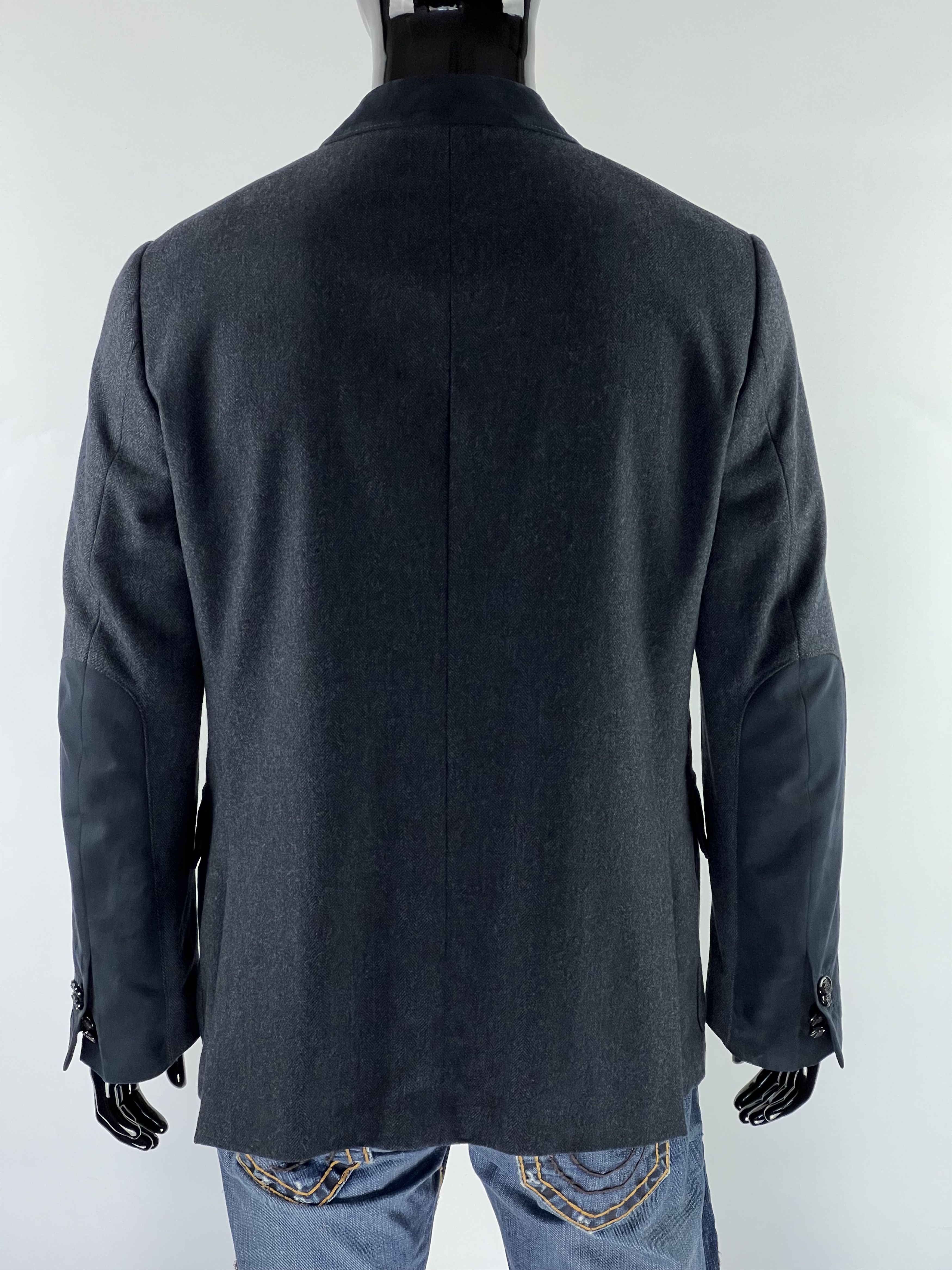 Corneliani Corneliani ID Herringbone Wool Cashmere Blazer 54R Size 54R - 2 Thumbnail