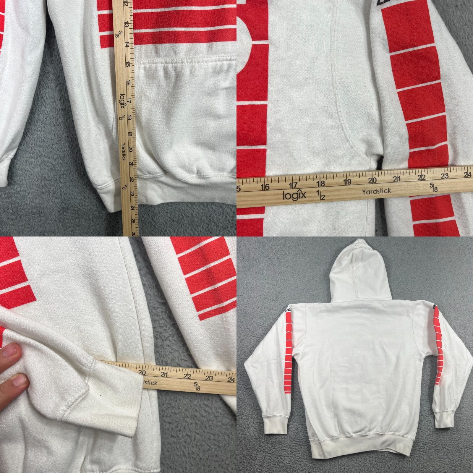 Vintage Street Legends Hoodie Mens Medium White Street Legends Tkyo Hoodie Pullover Hooded Pockets Graphic Print Size US M / EU 48-50 / 2 - 8 Thumbnail