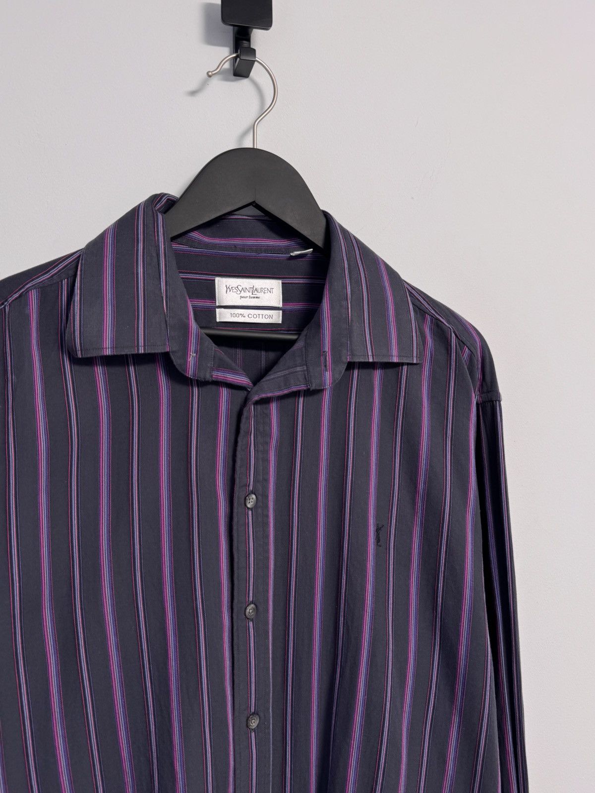 Yves Saint Laurent Yves Saint Laurent Button Up Shirt Luxury Size US XL / EU 56 / 4 - 2 Thumbnail