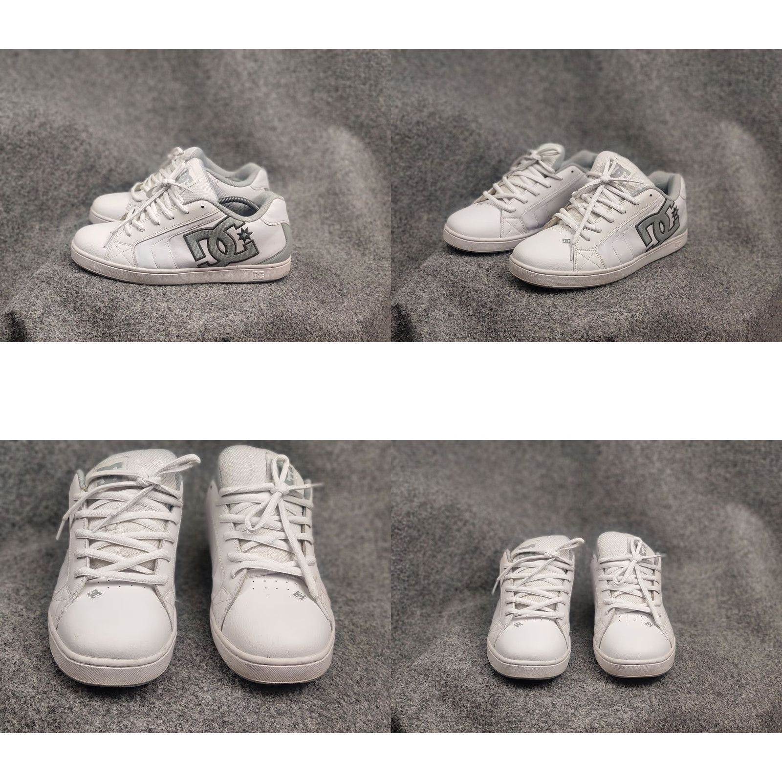 Logo 7 DC Court Graffik Logo Oversized Sneakers - White Leather - Vintage Y2K - DC scarpe Net - Men’s US 13 / UK 12 / EU 47 - Casual Skateboarding Shoe Size US 13 / EU 46 - 8 Thumbnail