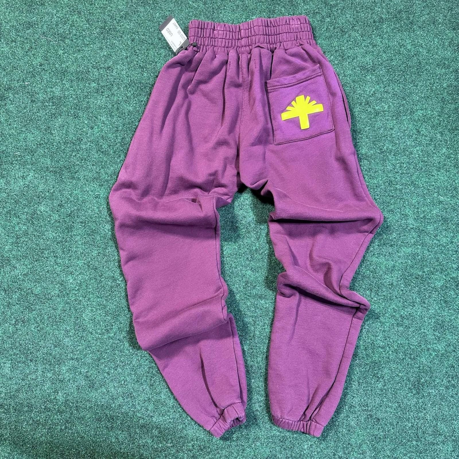 Vertabrae Vertabrae Burgundy Yellow Sweatpants L Used Size US 34 / EU 50 - 2 Thumbnail