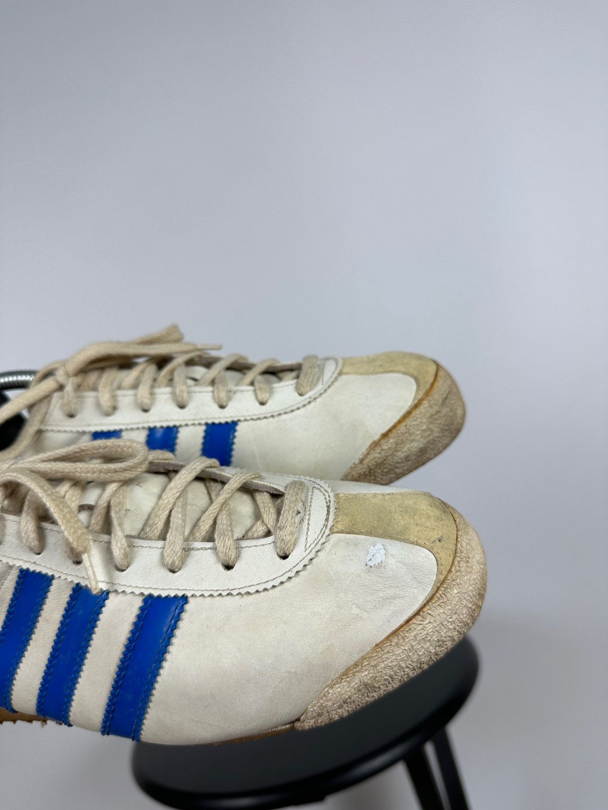 Adidas 1970-80s Adidas Rom Leather Sneakers Made In Austria Size US 9 / EU 42 - 20 Thumbnail