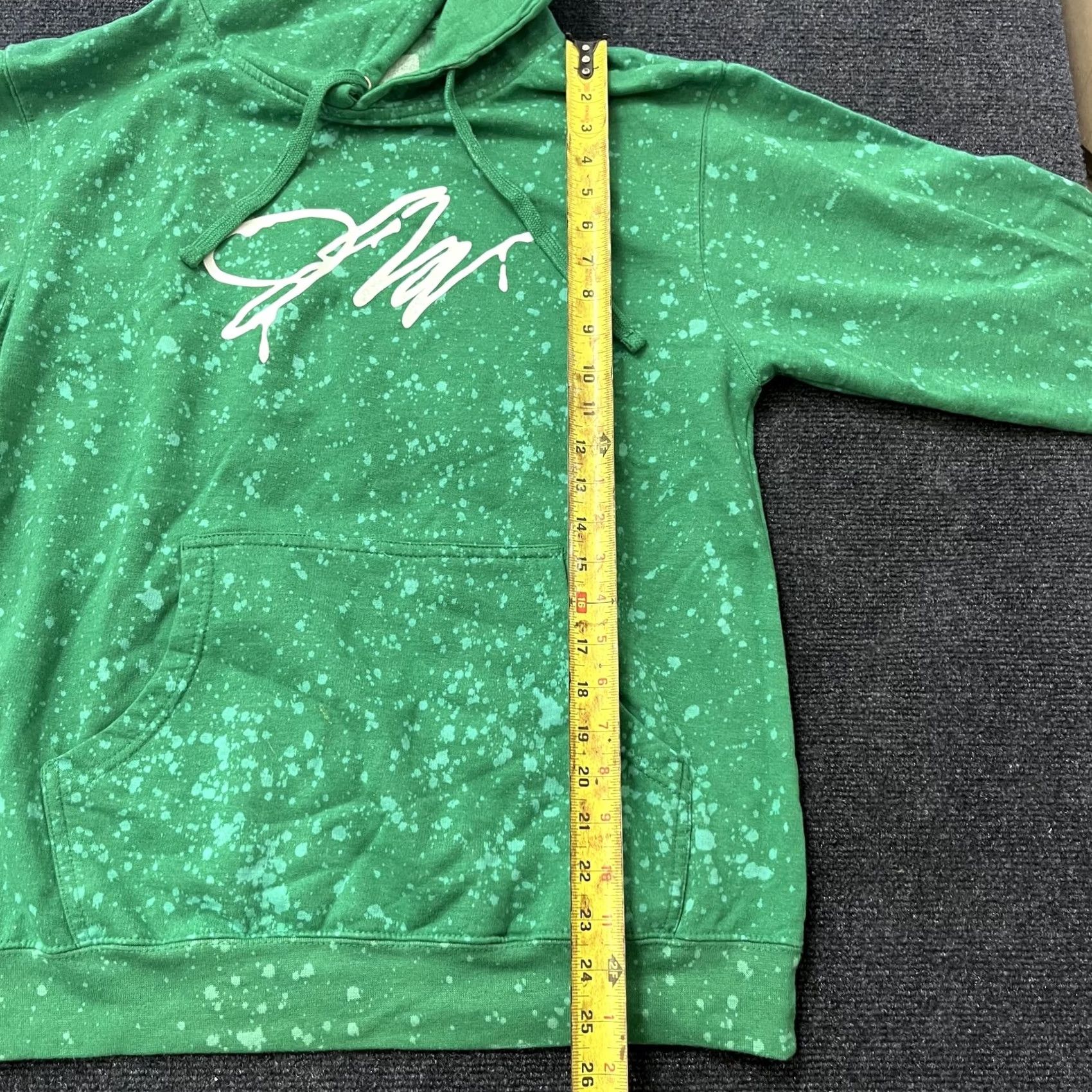 Vintage Jake Paul Hoodie Mens M Green Fanjoy Bleach Splatter J Paulers 99 Pullover Size US M / EU 48-50 / 2 - 7 Thumbnail