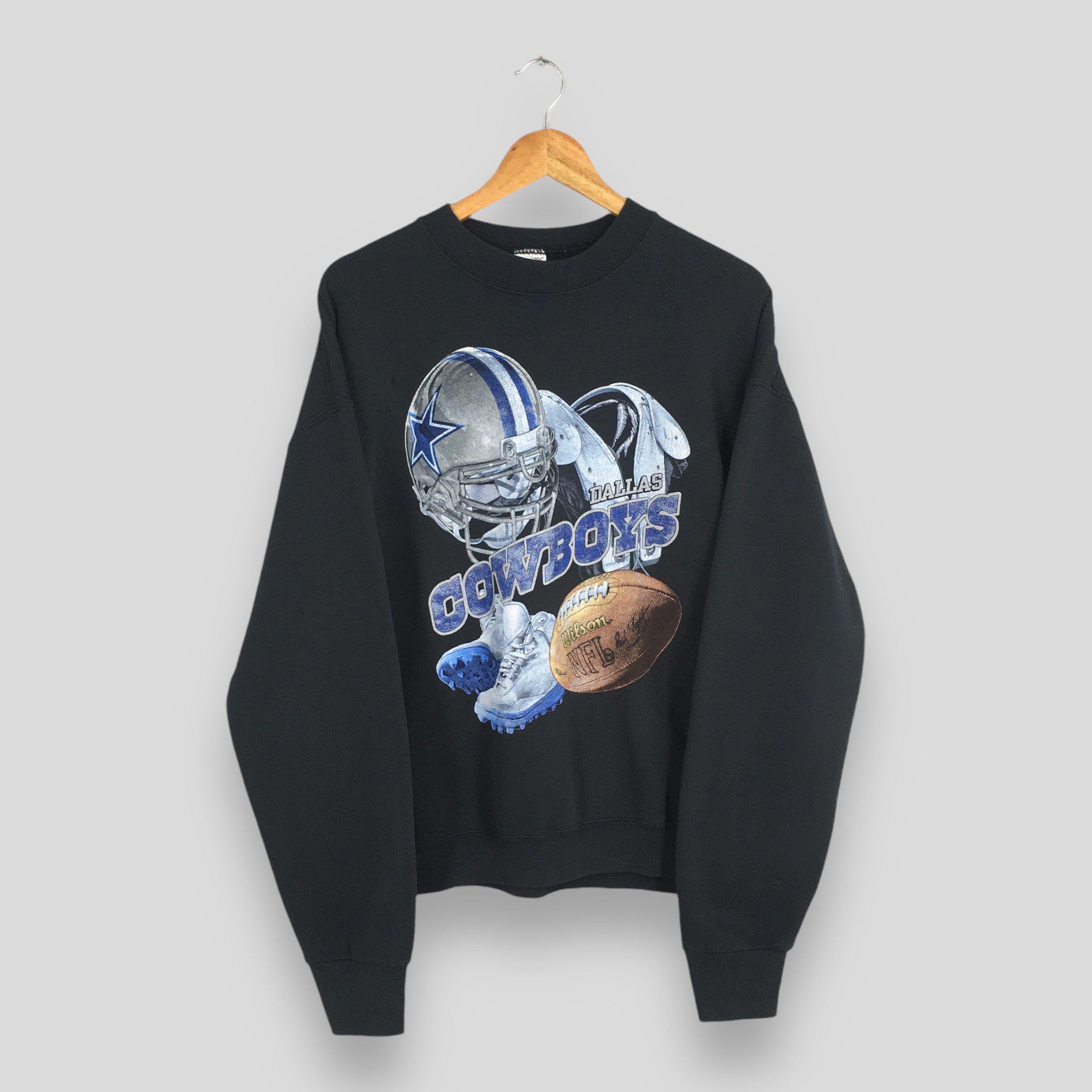 NFL Vintage 90s Dallas Cowboys NFL Rugby Sweatshirt Large Size US L / EU 52-54 / 3 - 1 Thumbnail