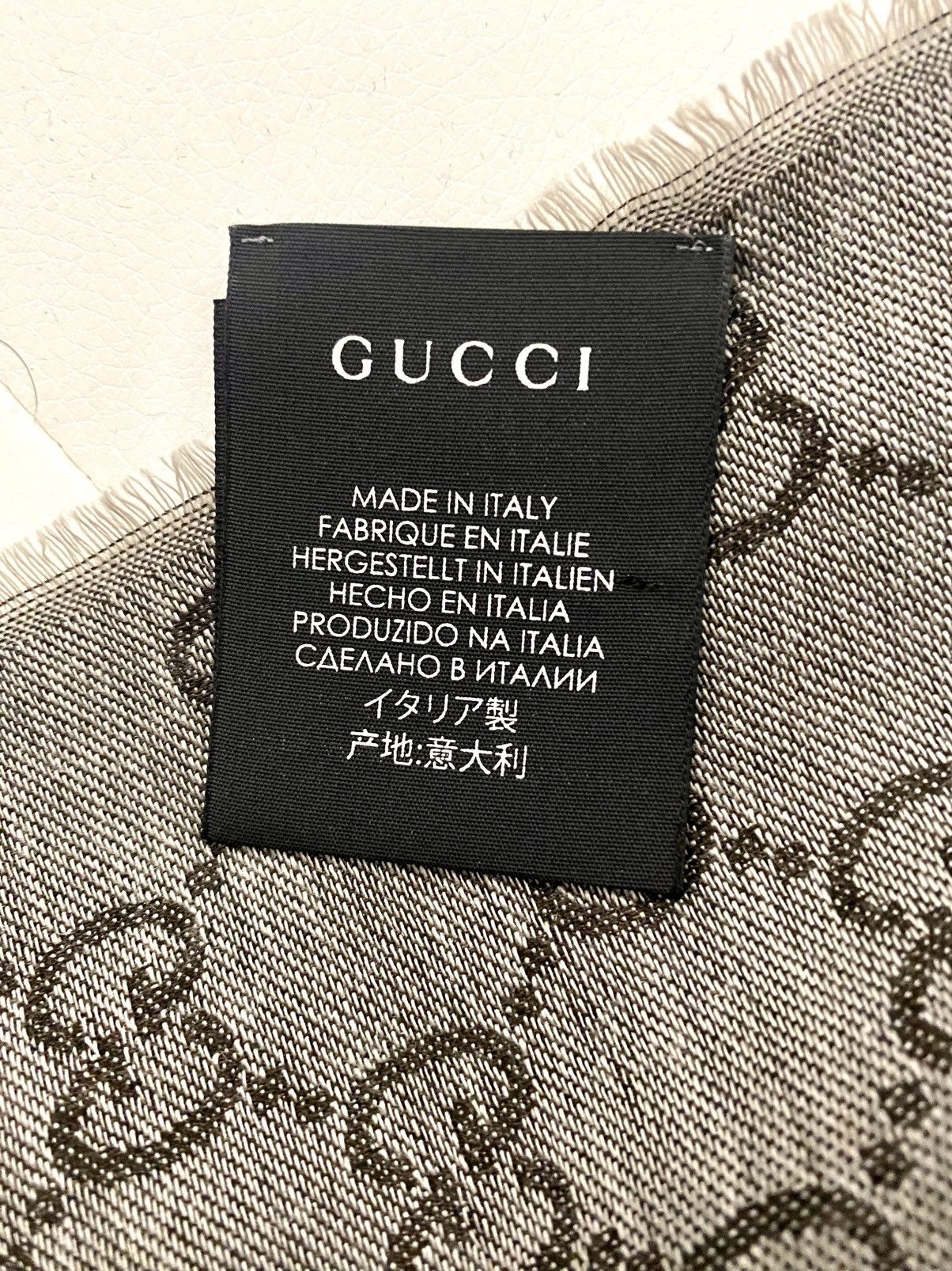 Gucci NEVER WORN Gucci All Over GGs Monogramm Grey and Brown Size ONE SIZE - 7 Thumbnail