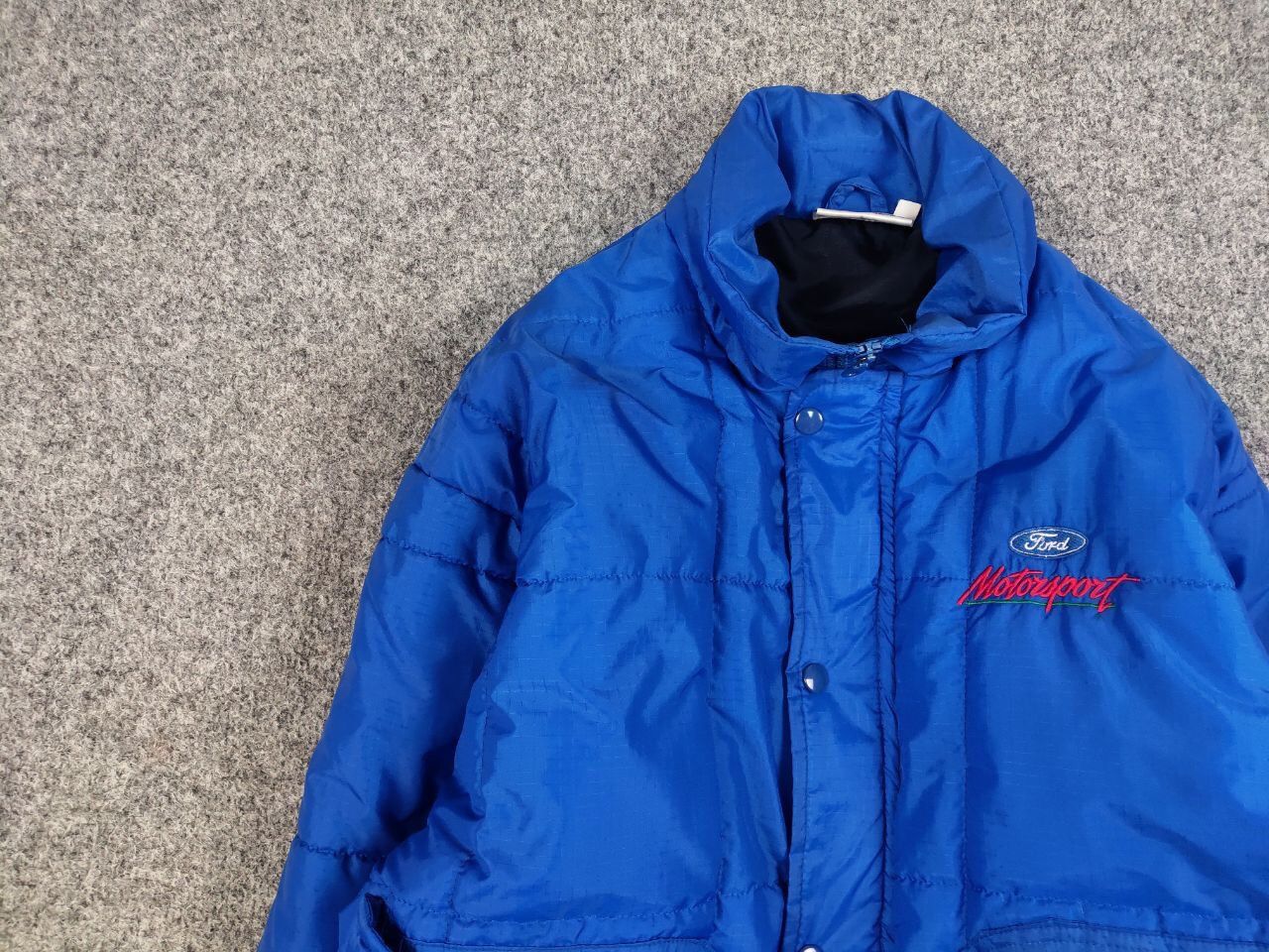 Vintage Vintage 90's Ford Motorsport Racing Winter Blue Nylon Jacket Size US S / EU 44-46 / 1 - 10 Thumbnail