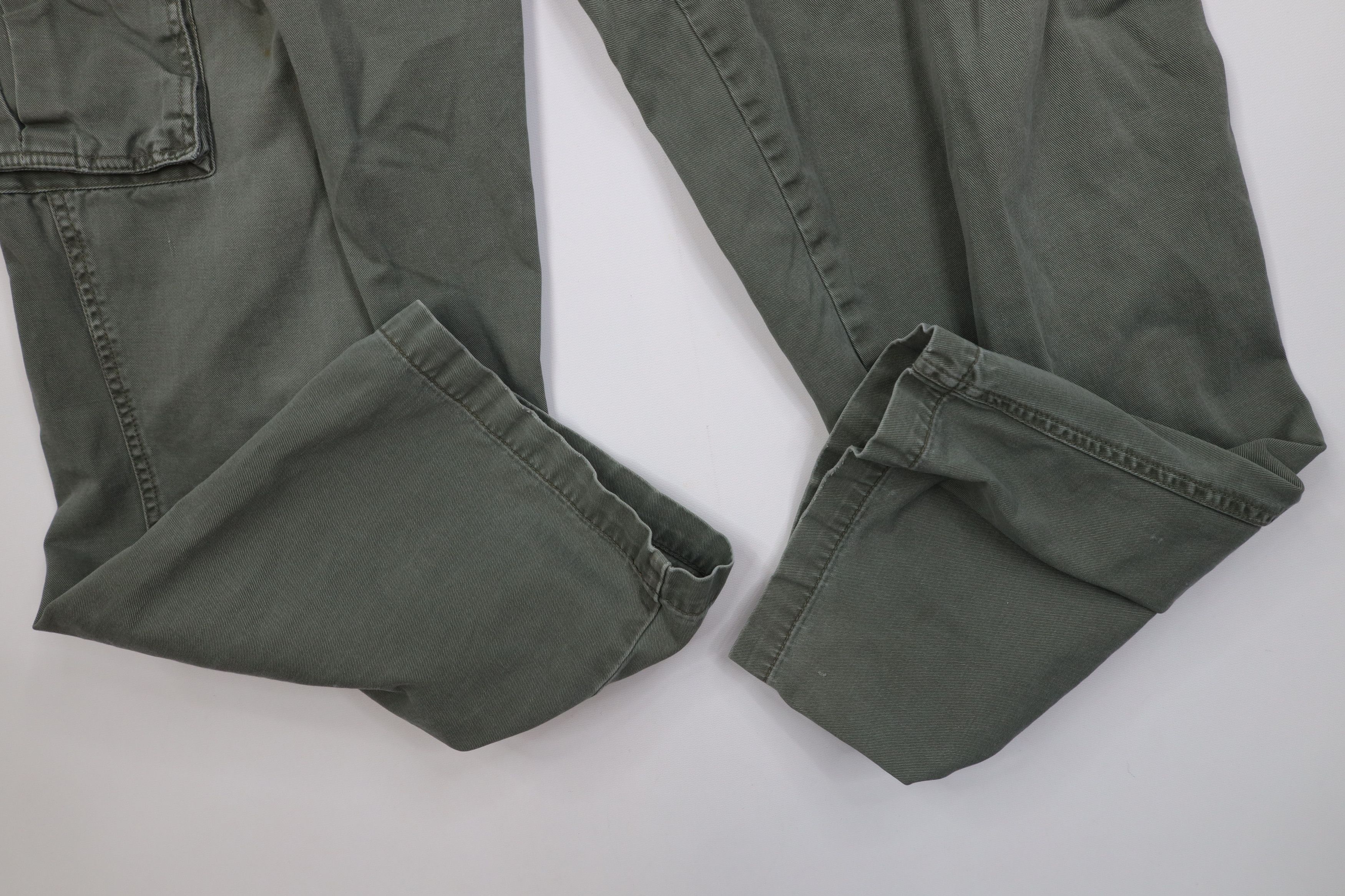 Vintage Vintage 90s Y2K Streetwear Baggy Wide Leg Cargo Pants Green Size US 36 / EU 52 - 5 Thumbnail