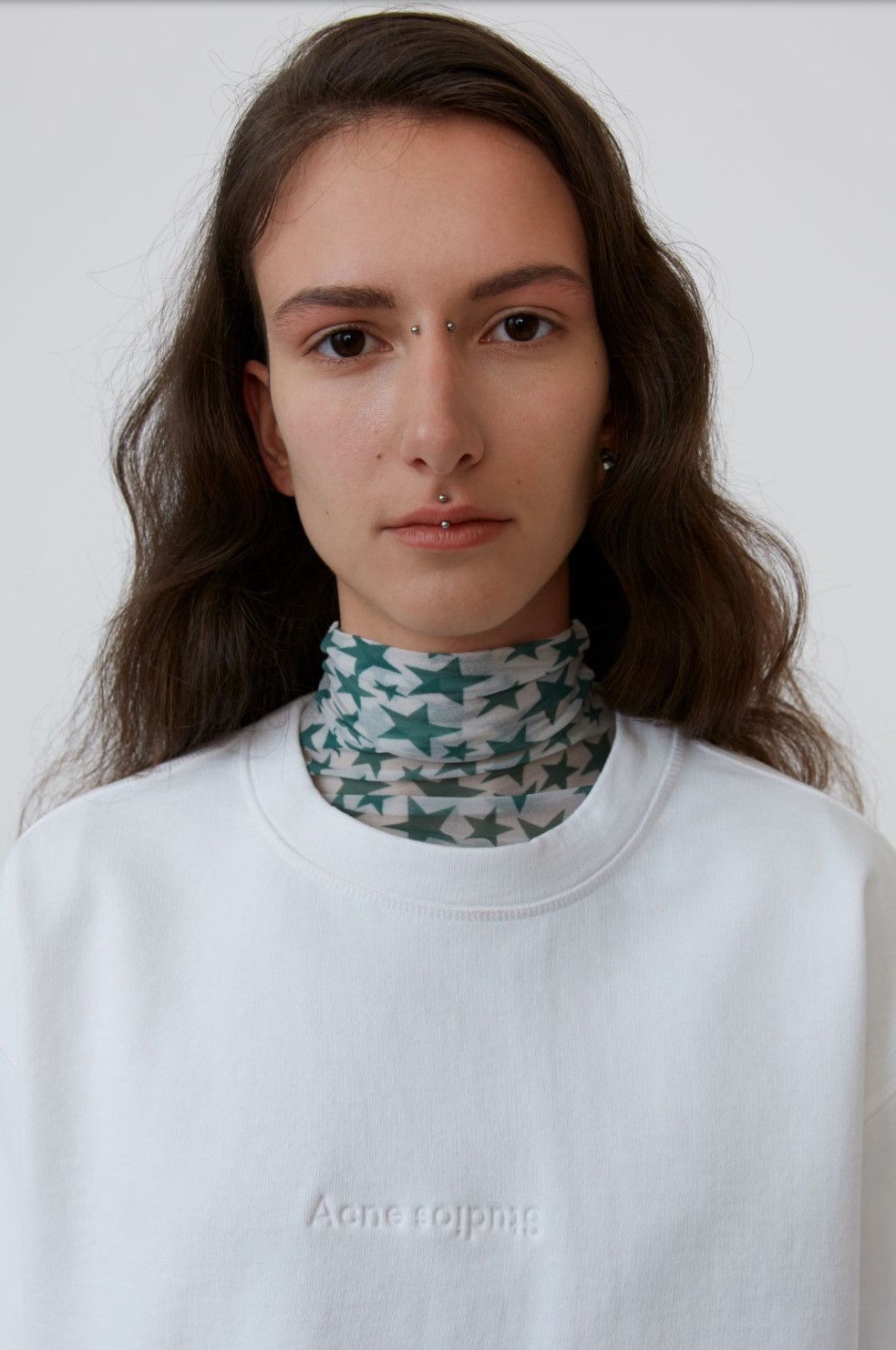 Acne Studios Acne Studios Odice Emboss Cropped Sweater Size M / US 6-8 / IT 42-44 - 2 Thumbnail