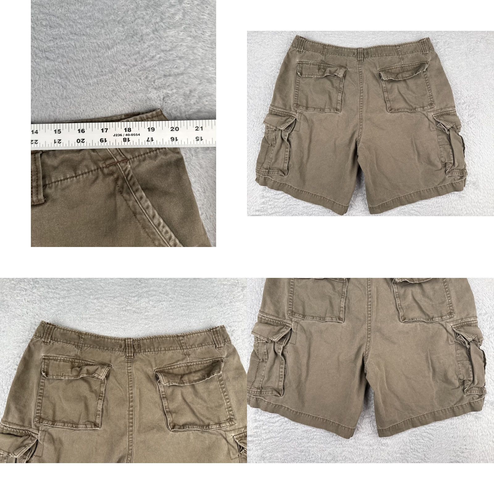 Faded Glory Faded Glory Shorts Men 40 Brown Cargo 9" 100% Cotton Twill Hiking Camping Casual Size US 40 / EU 56 - 9 Thumbnail