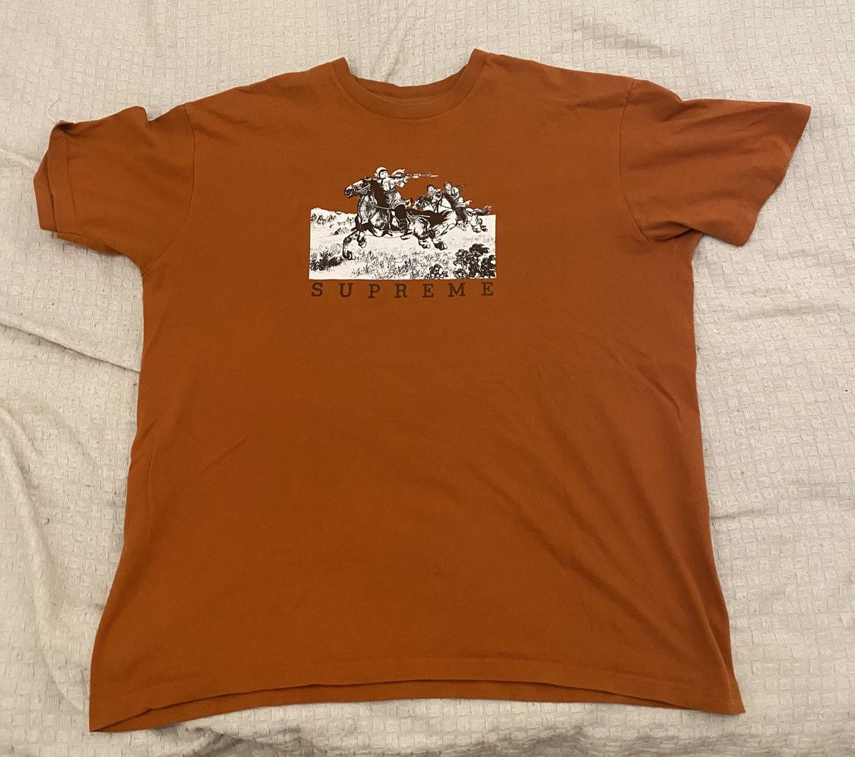 Supreme Supreme orange logo t-shirt XL Size US XL / EU 56 / 4 - 1 Thumbnail