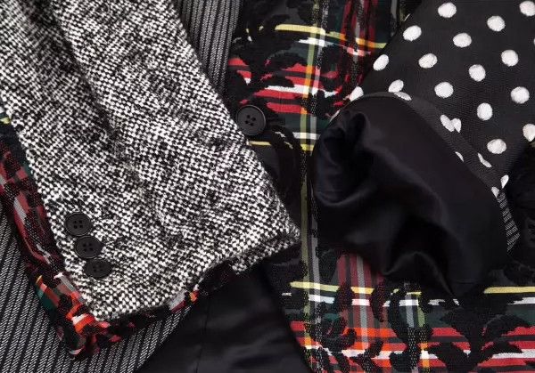 Comme des Garcons Comme des Garcons Multi-material wave point plaid splicing Size US M / EU 48-50 / 2 - 3 Thumbnail