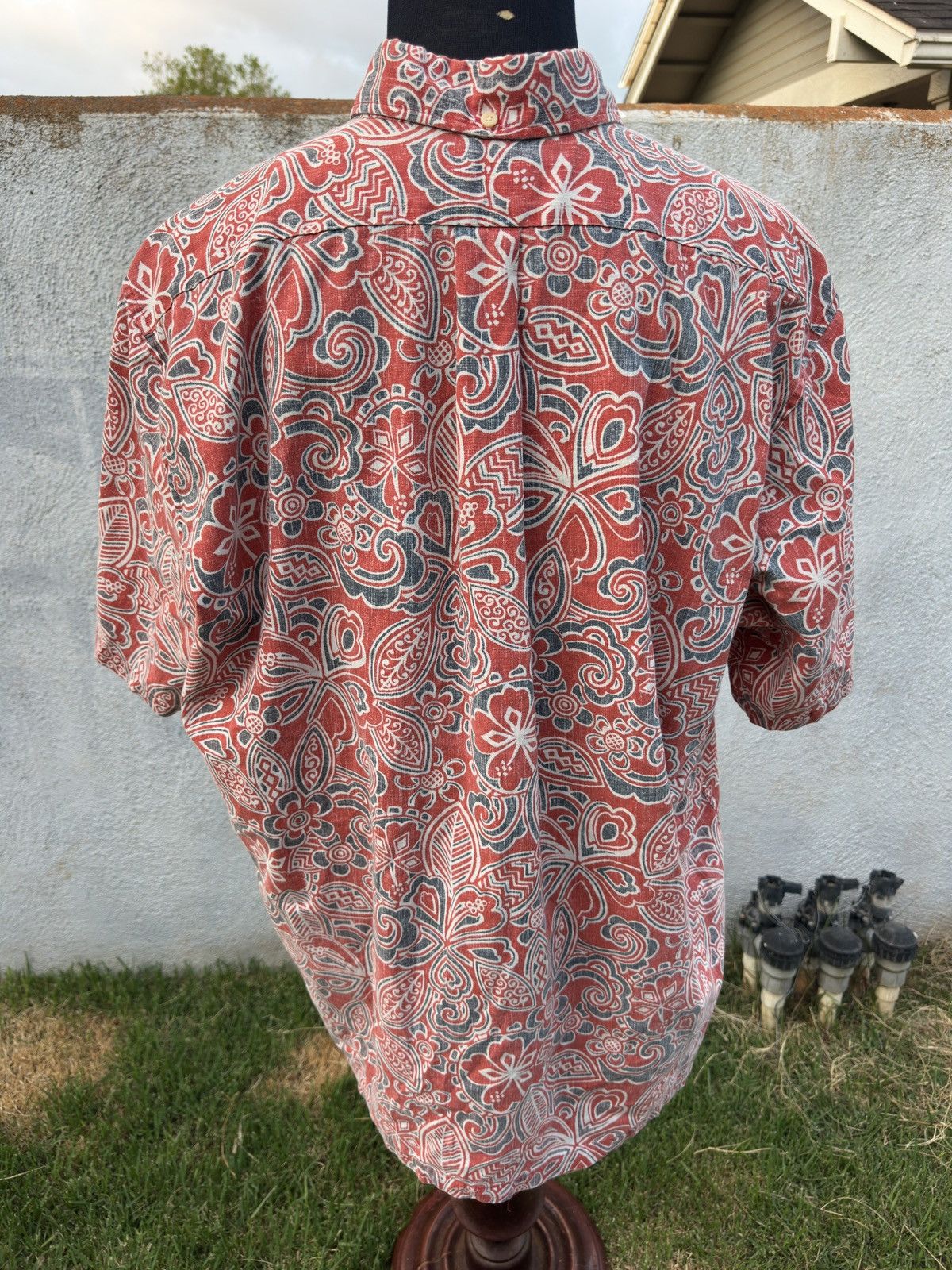 Reyn Spooner Reyn Spooner Hawaiian Print 3/4 Button Red Men's XXL Size US XXL / EU 58 / 5 - 2 Thumbnail