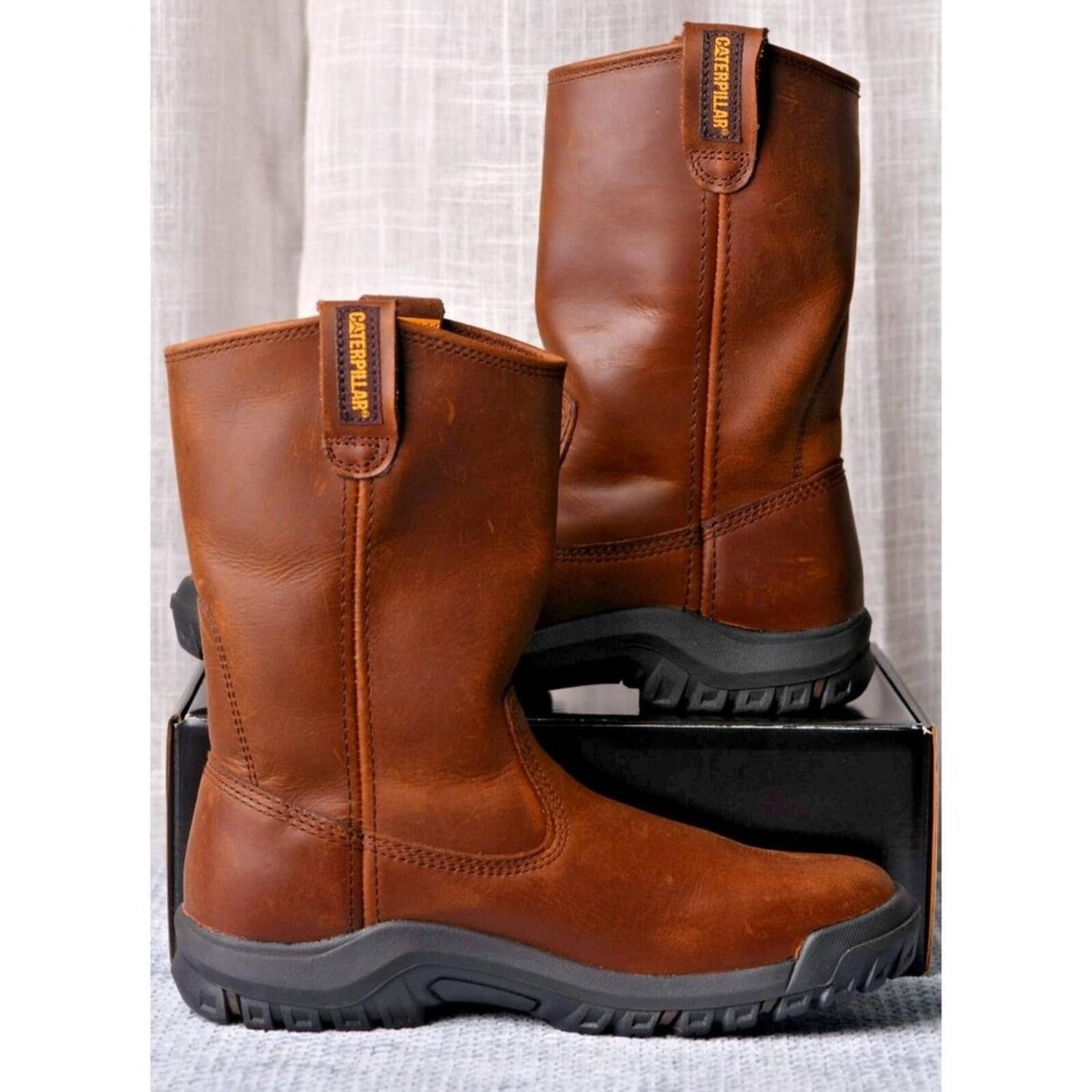 Caterpillar Caterpillar Drawbar Pull-On Leather Work Boot | ASTM F2892 Size US 7.5 / EU 40-41 - 7 Thumbnail