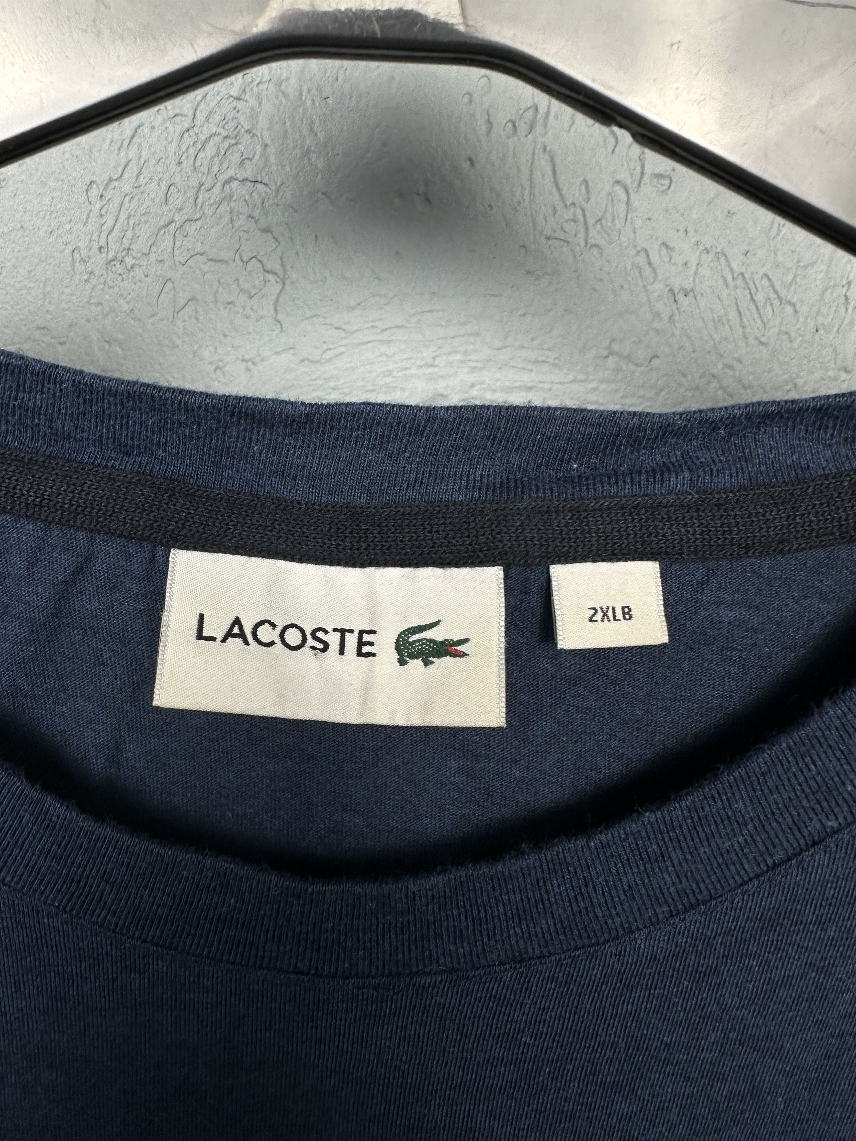 Lacoste Lacoste Mens Big Logo T-Shirt Size 2XLB Size US XXL / EU 58 / 5 - 4 Thumbnail