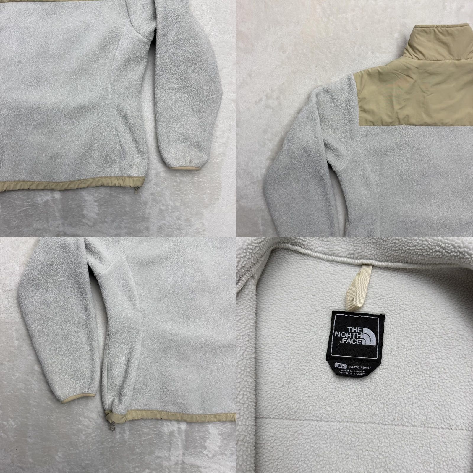 The North Face The North Face Jacket Womens Small Gray Tan Polartec Fleece Full Zip Coat Warm Size S / US 4 / IT 40 - 9 Thumbnail