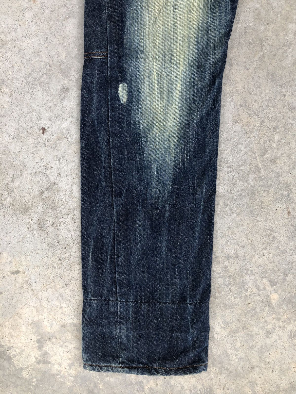 Japanese Brand Japanese Memory Special Double Waist Distressed Embroidered Size US 32 / EU 48 - 7 Thumbnail
