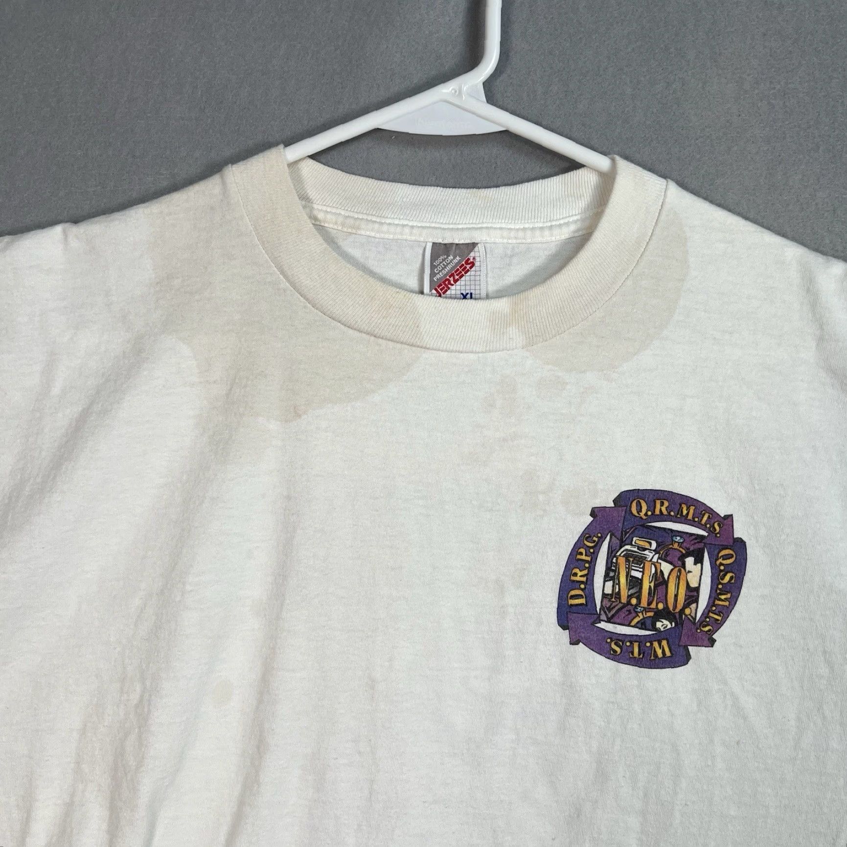 Jerzees VINTAGE 90s Jerzees Watch Your Career Sparkle Shirt Adult XL White Mens Graphics Tee USA Made Size US XL / EU 56 / 4 - 5 Thumbnail
