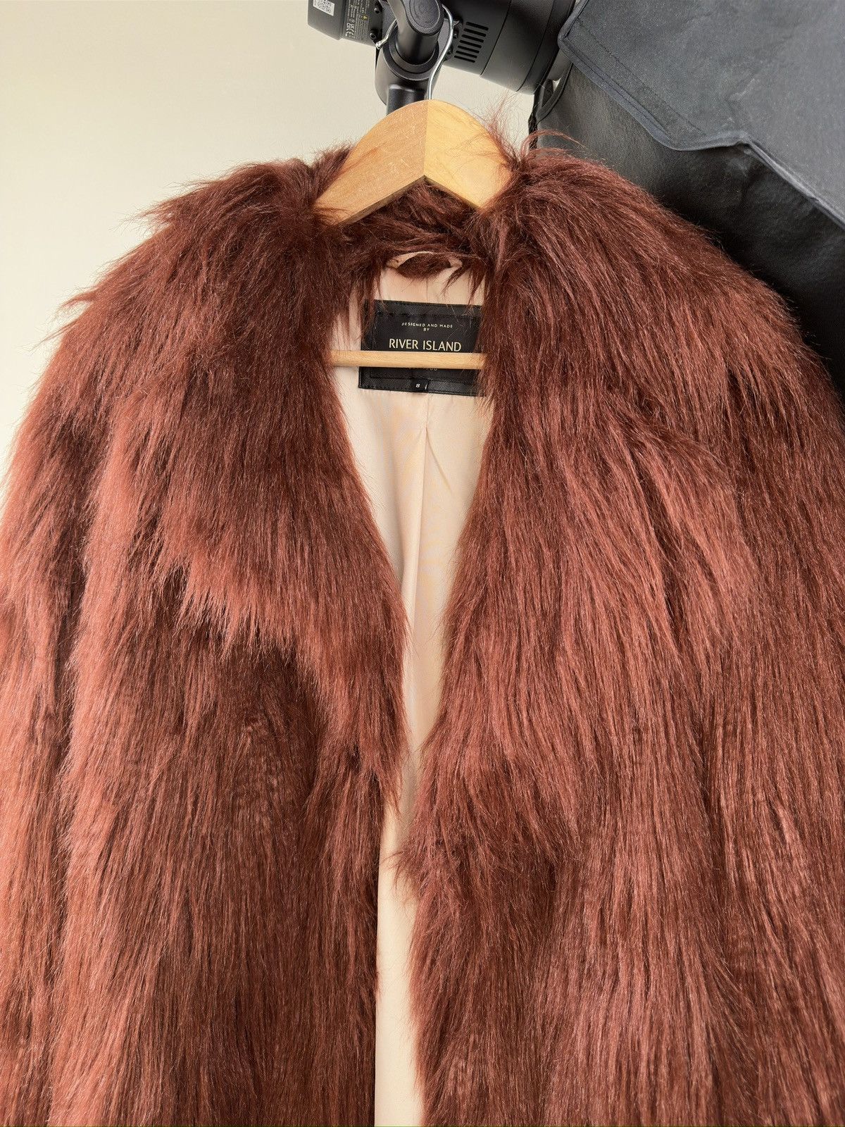 HYPE Varsity Mohair Fuzzy Fluffy Faux Fur Cropped Jacket OG