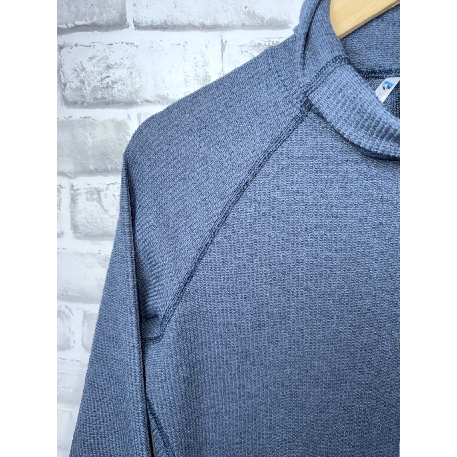 Vintage Kuhl Petra Turtleneck Shirt Womens S Blue Long Sleeve Pullover Knit Thermal Casual Everyday Regular Size S / US 4 / IT 40 - 4 Thumbnail